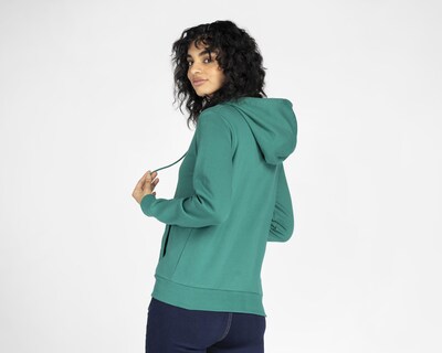 Foto 3 | Sudadera Refill Verde con Capucha