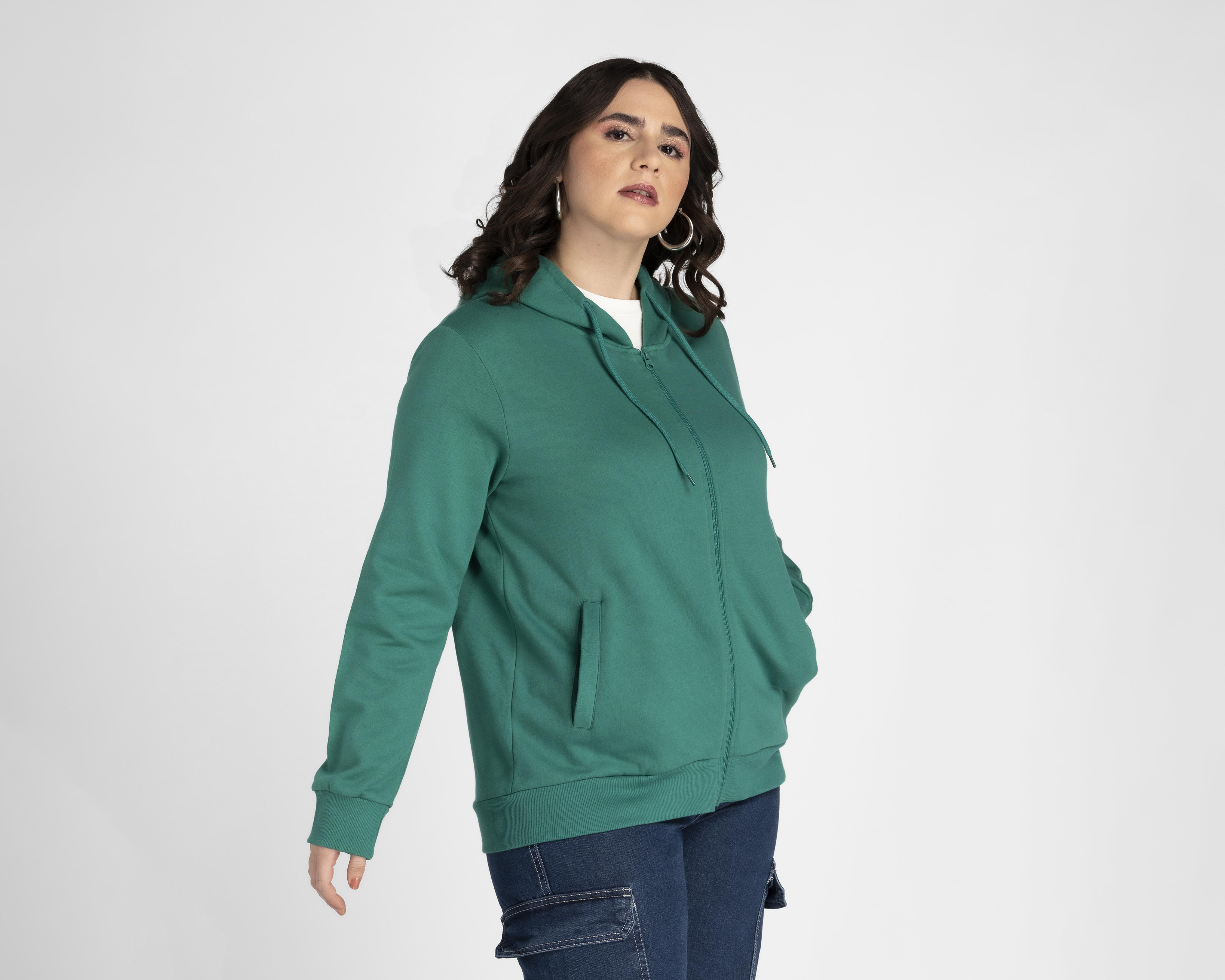Foto 5 pulgar | Sudadera Refill Verde con Capucha