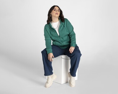 Foto 5 | Sudadera Refill Verde con Capucha