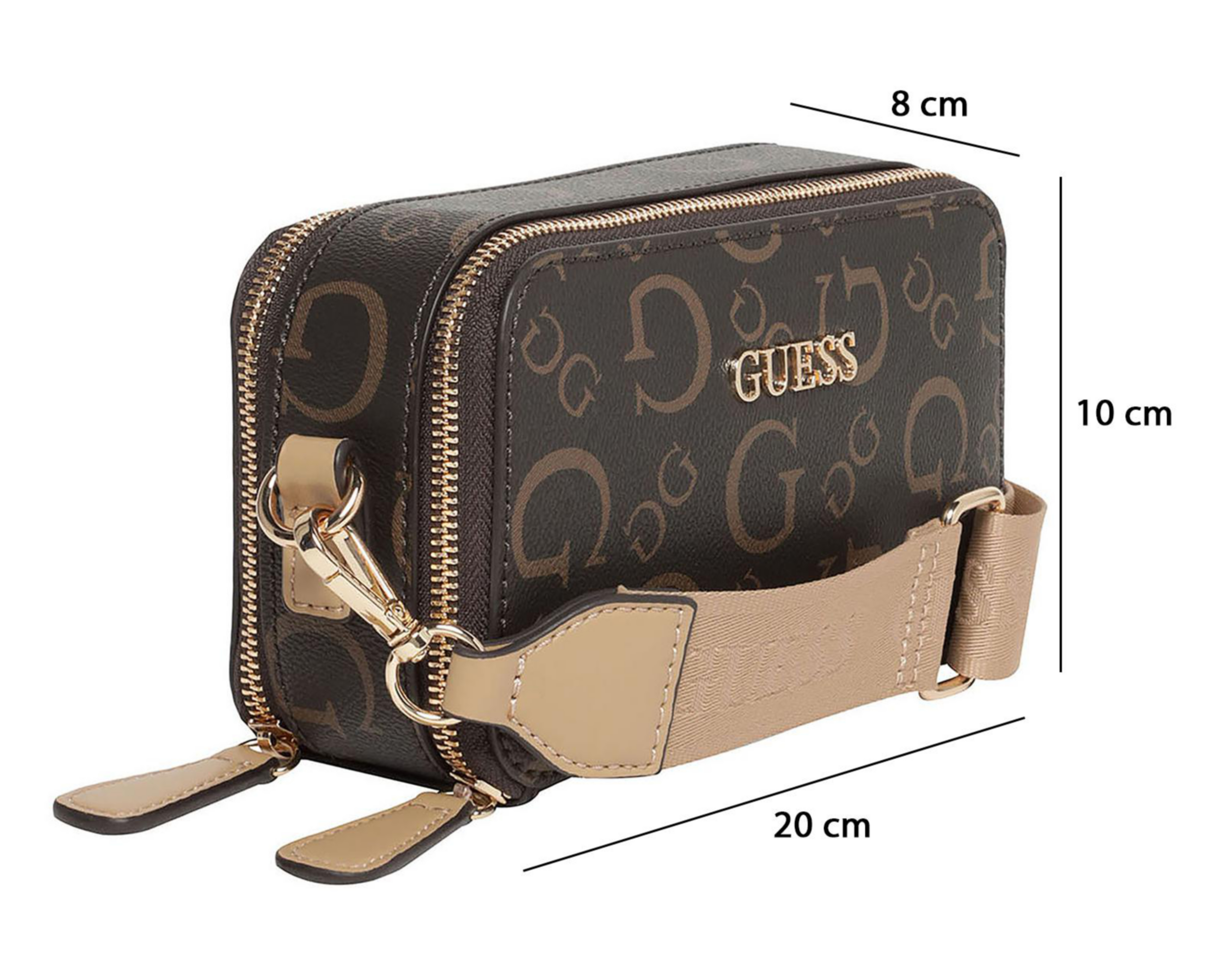 Foto 5 | Bolsa Cruzada Guess Barnard