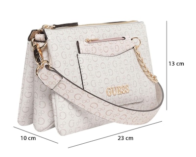 Foto 6 | Bolsa Cruzada Guess Demetria con Monedero