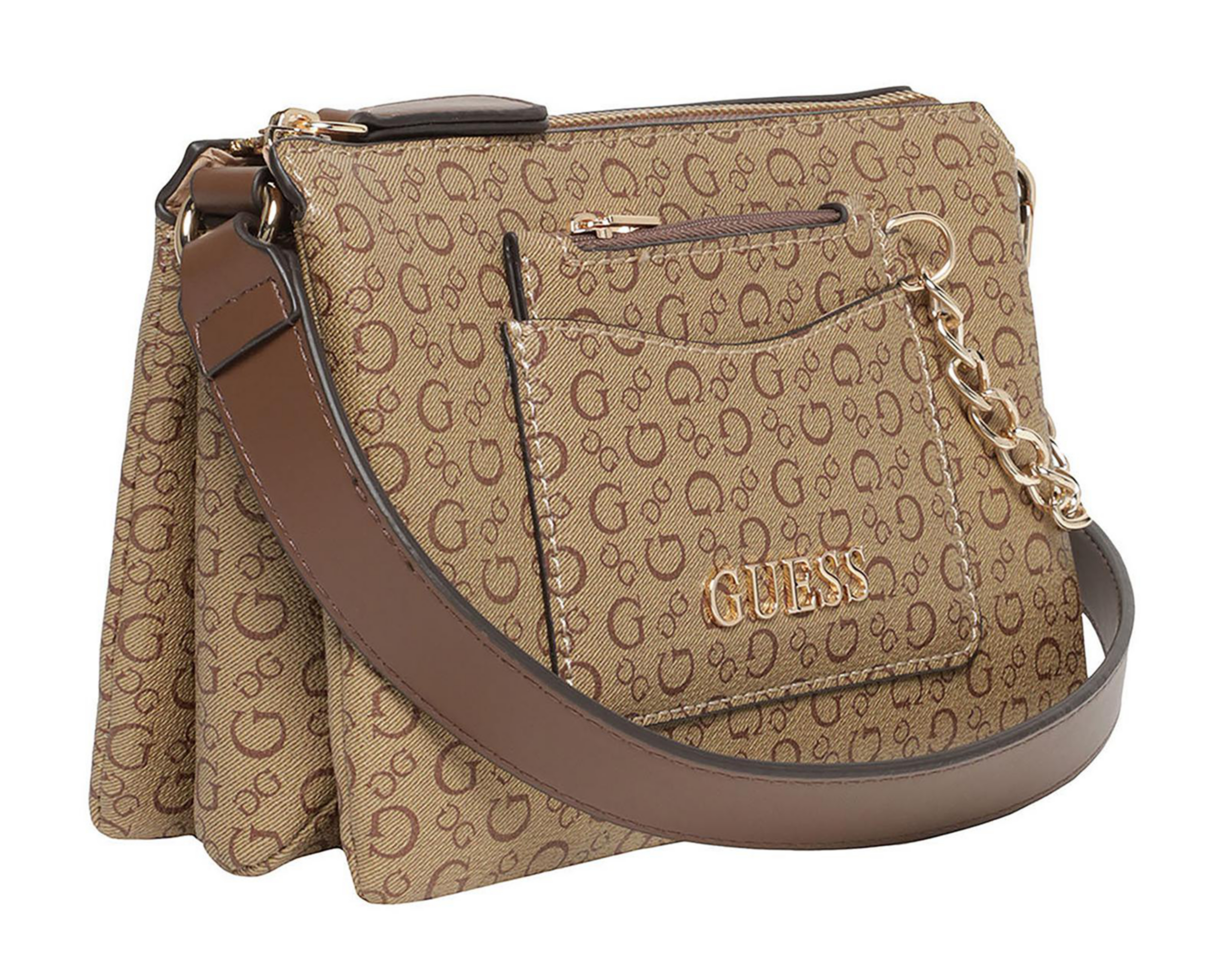 Foto 3 | Bolsa Cruzada Guess con Monedero