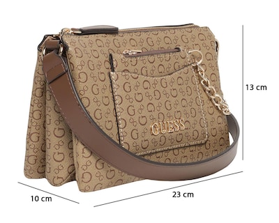 Foto 6 | Bolsa Cruzada Guess con Monedero