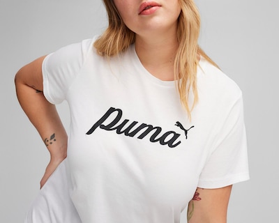 Foto 3 | Playera de Entrenamiento Puma Essentials Script TEE para Mujer