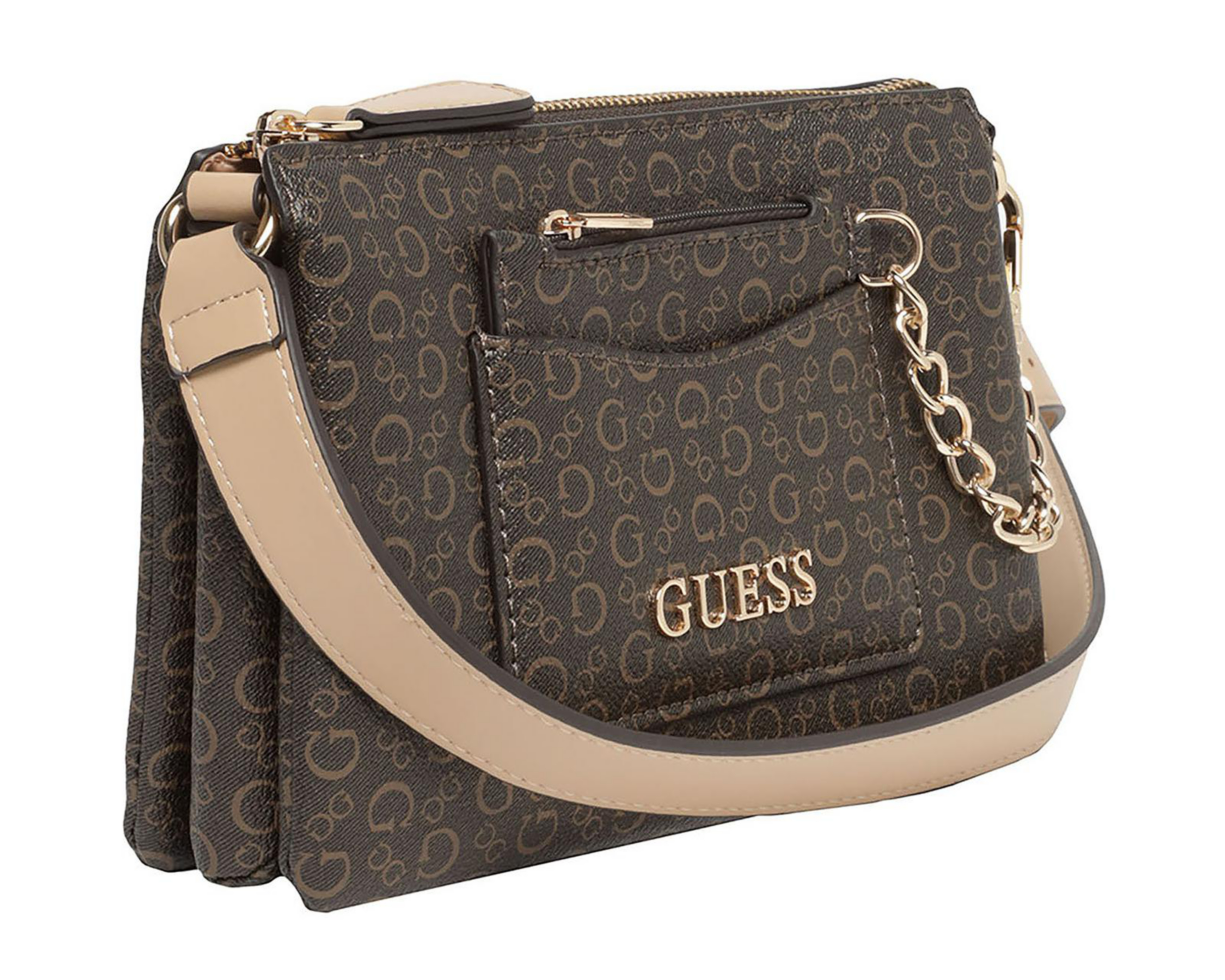 Foto 3 | Bolsa Cruzada Guess Bogue con Monedero