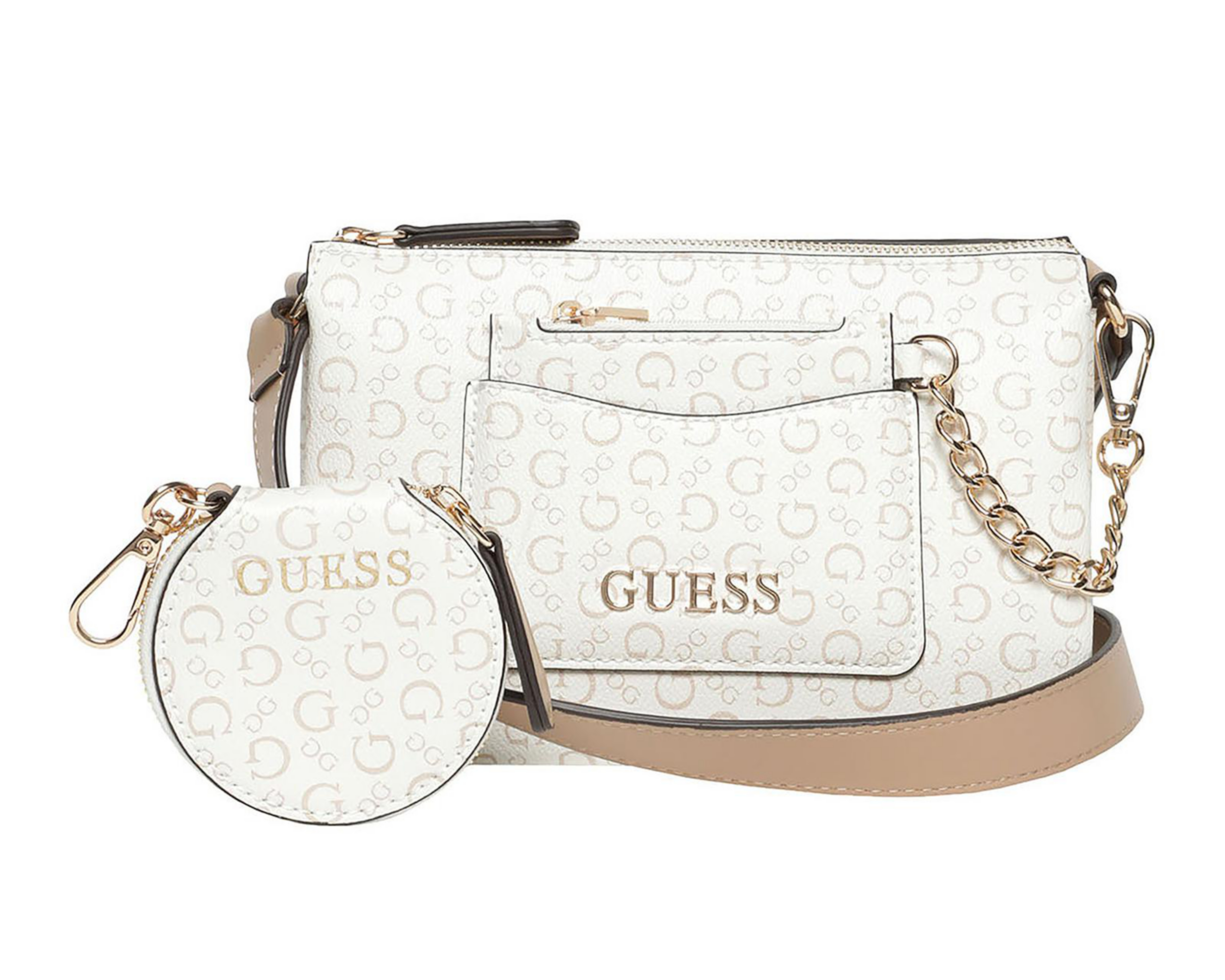 Foto 3 pulgar | Bolsa Cruzada Guess Bogue con Monedero