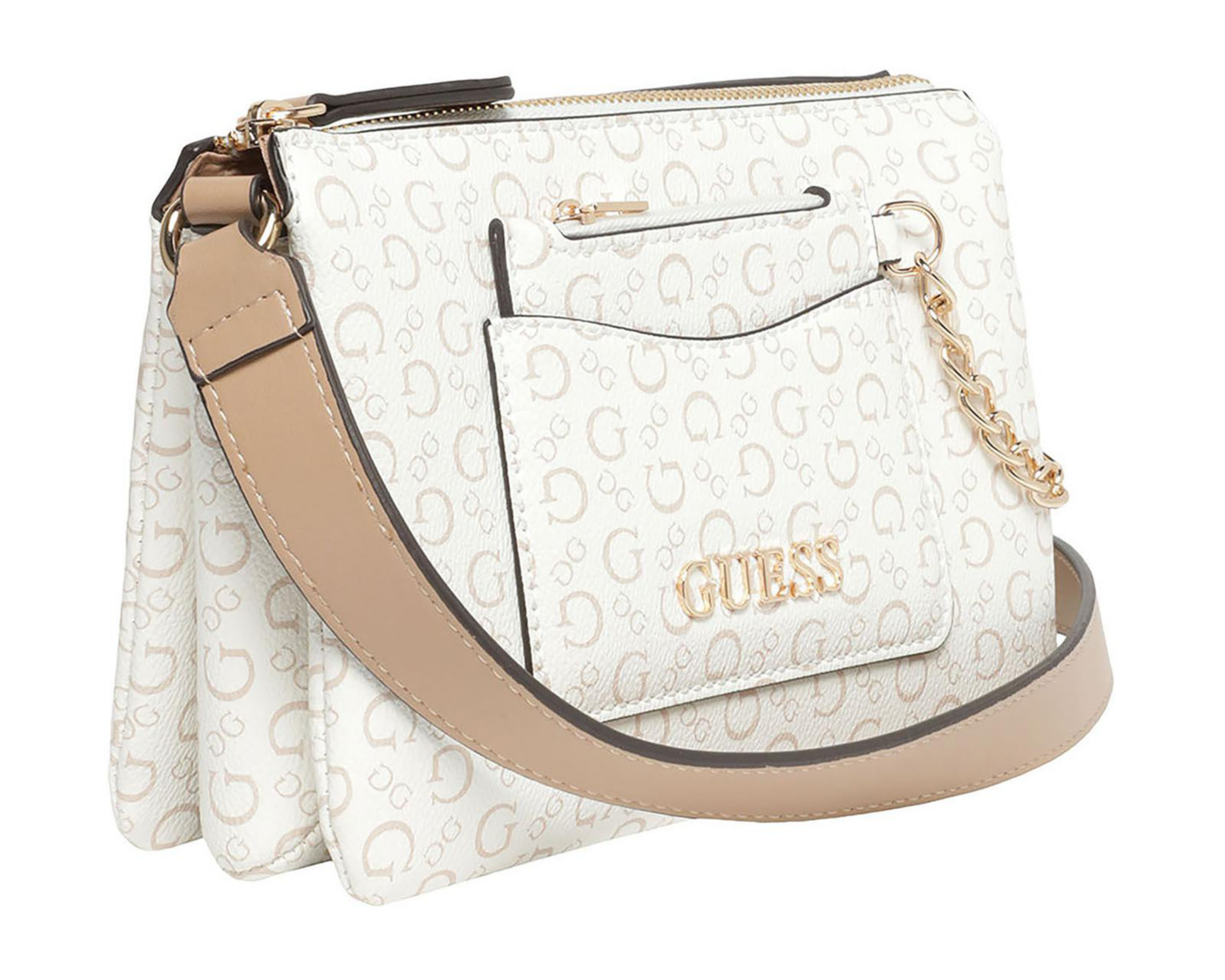 Foto 4 pulgar | Bolsa Cruzada Guess Bogue con Monedero