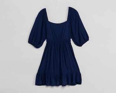 Foto 2 | Vestido Casual Refill Manga 3/4 Azul Marino para Mujer