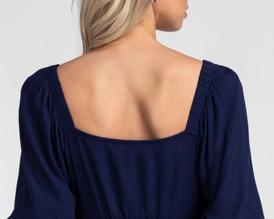 Foto 5 | Vestido Casual Refill Manga 3/4 Azul Marino para Mujer