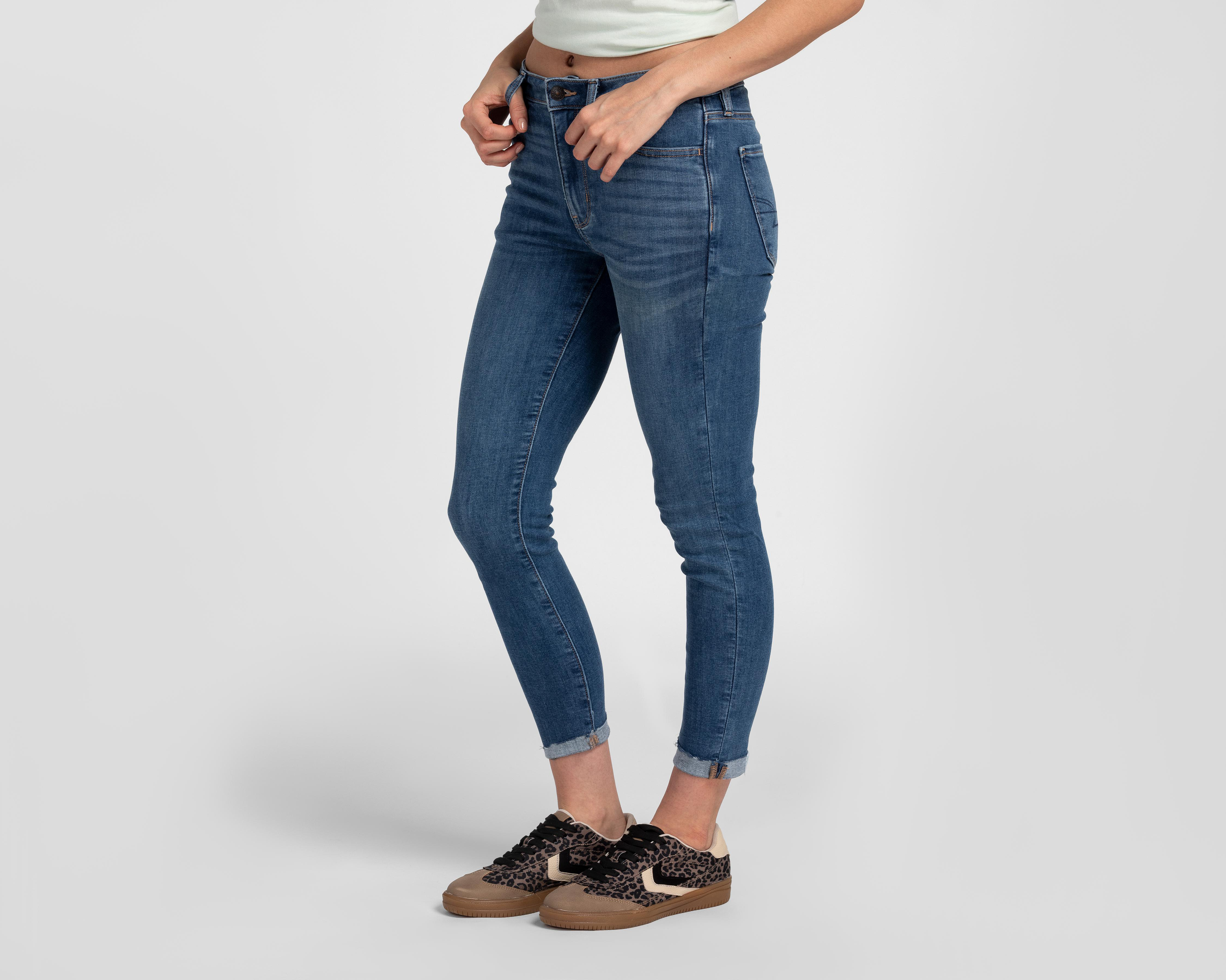 Foto 2 pulgar | Jeans Jeggings Crop American Eagle Outfitters para Mujer