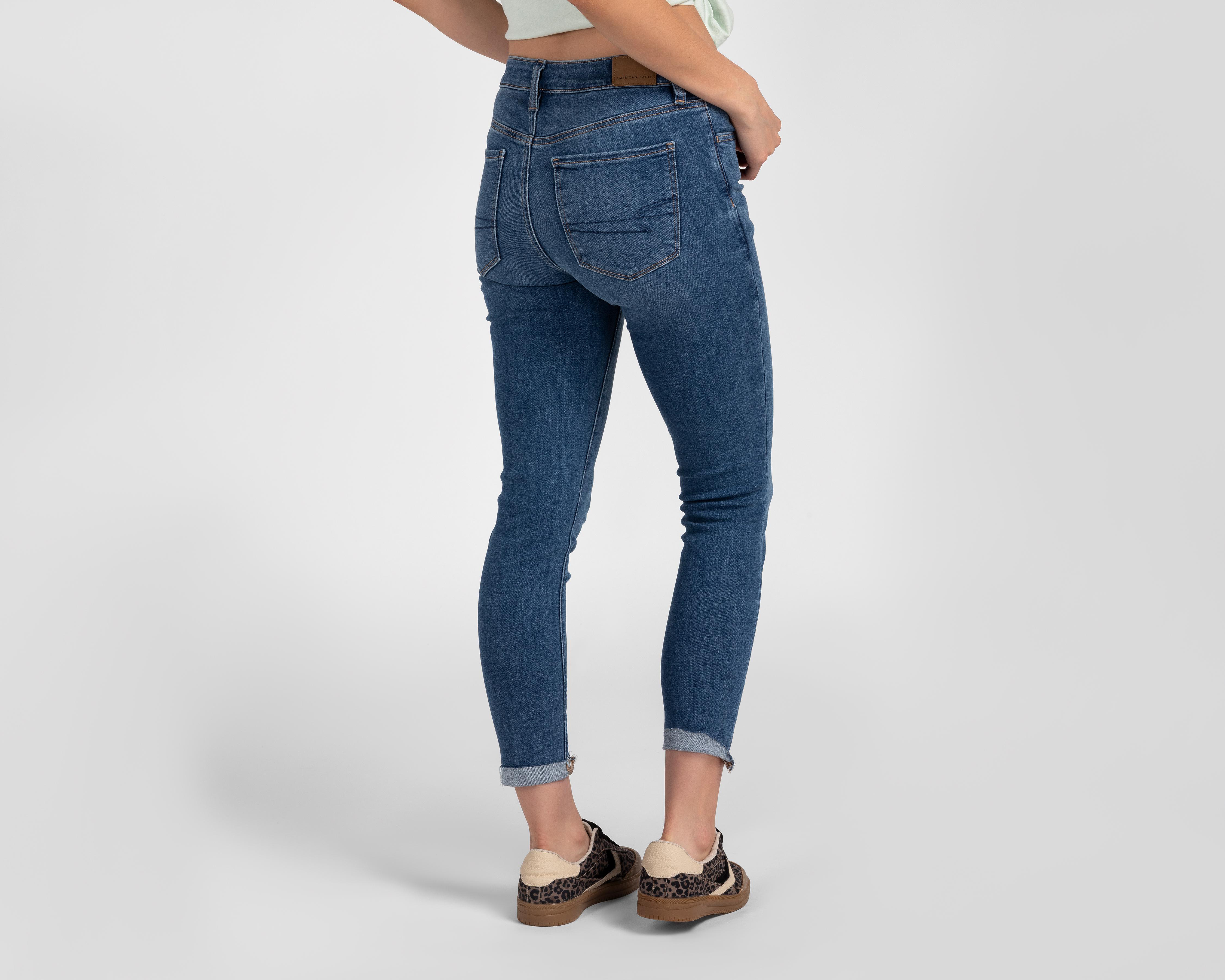 Foto 4 pulgar | Jeans Jeggings Crop American Eagle Outfitters para Mujer