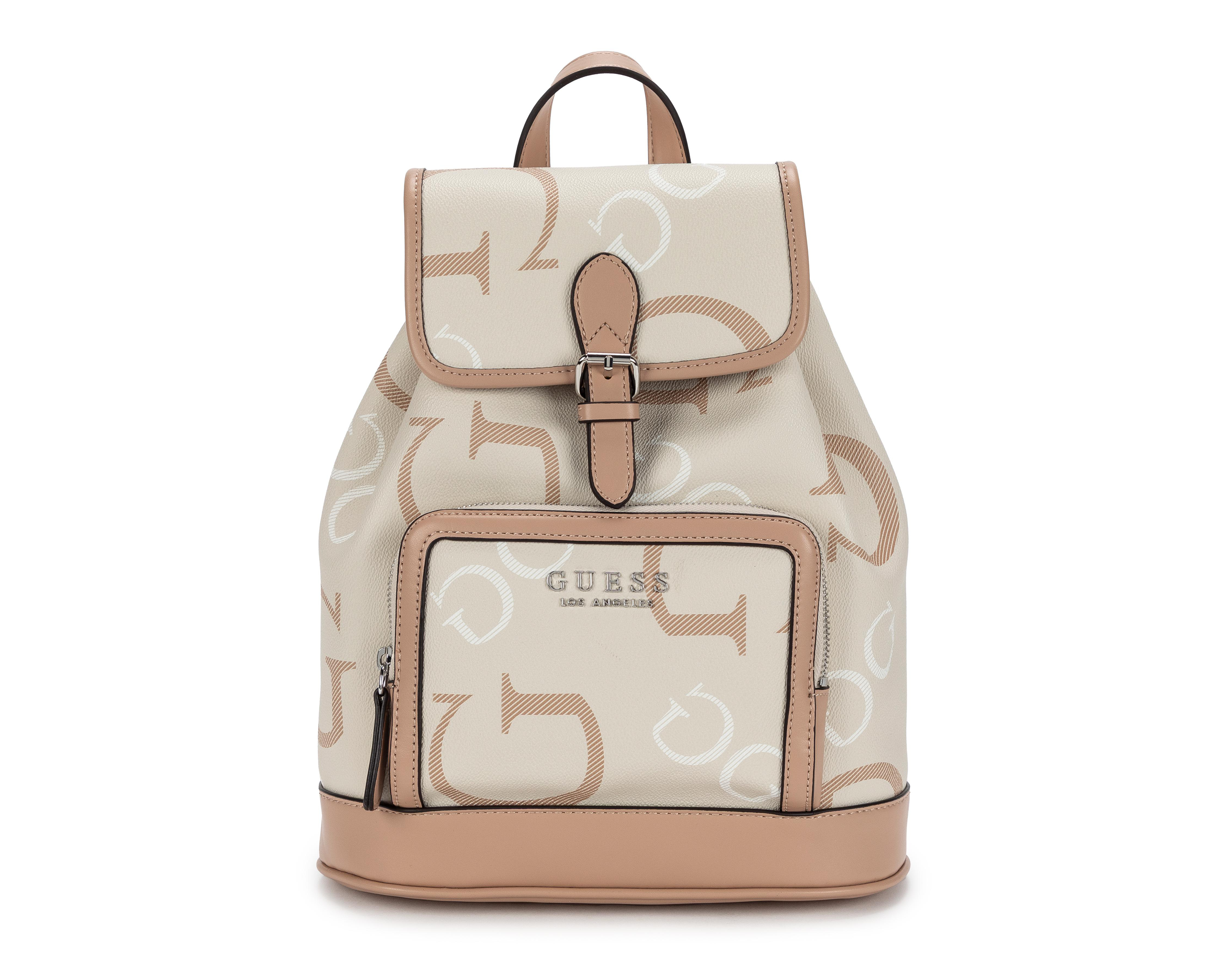 Foto 2 pulgar | Mochila Guess Beige