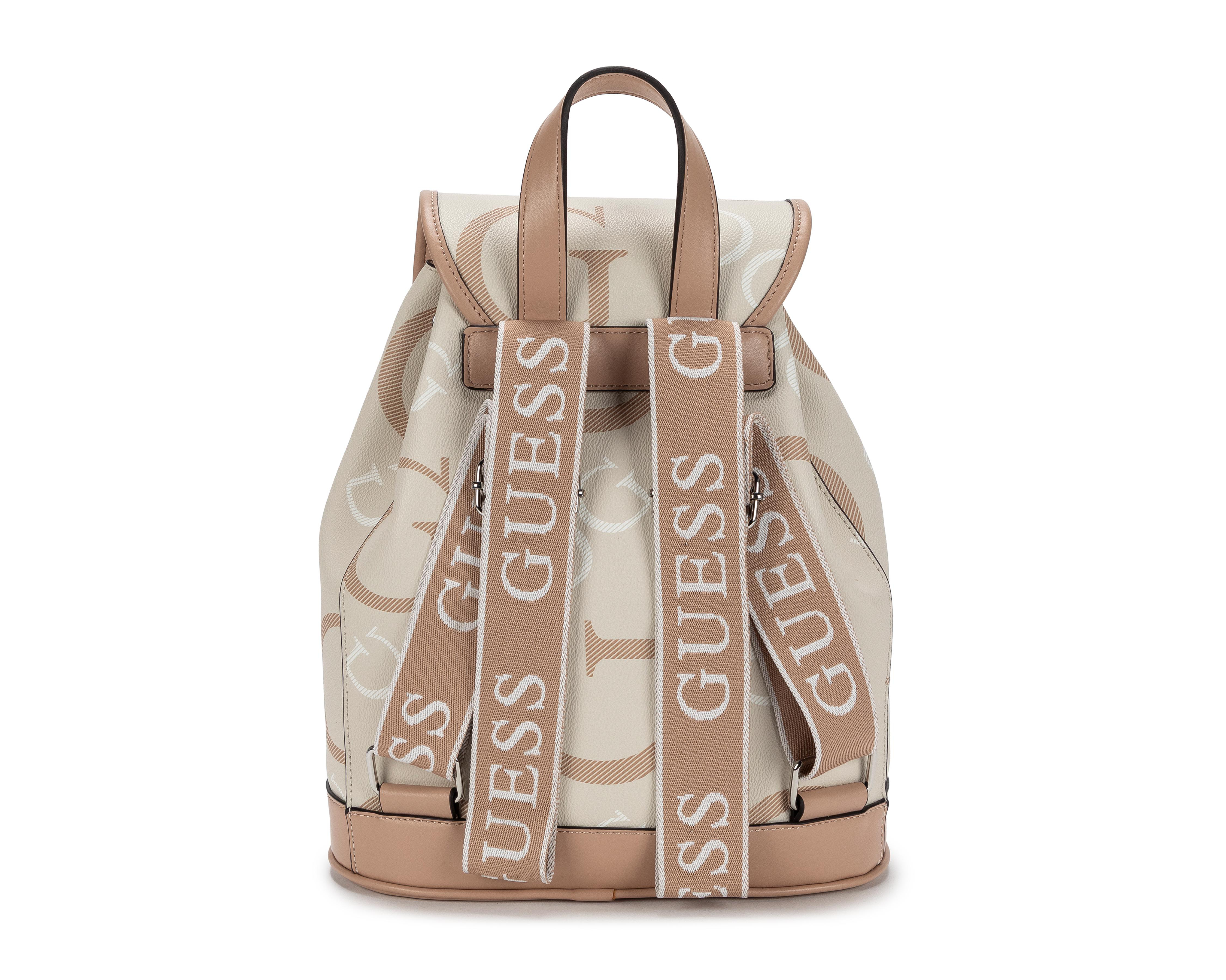 Foto 4 pulgar | Mochila Guess Beige