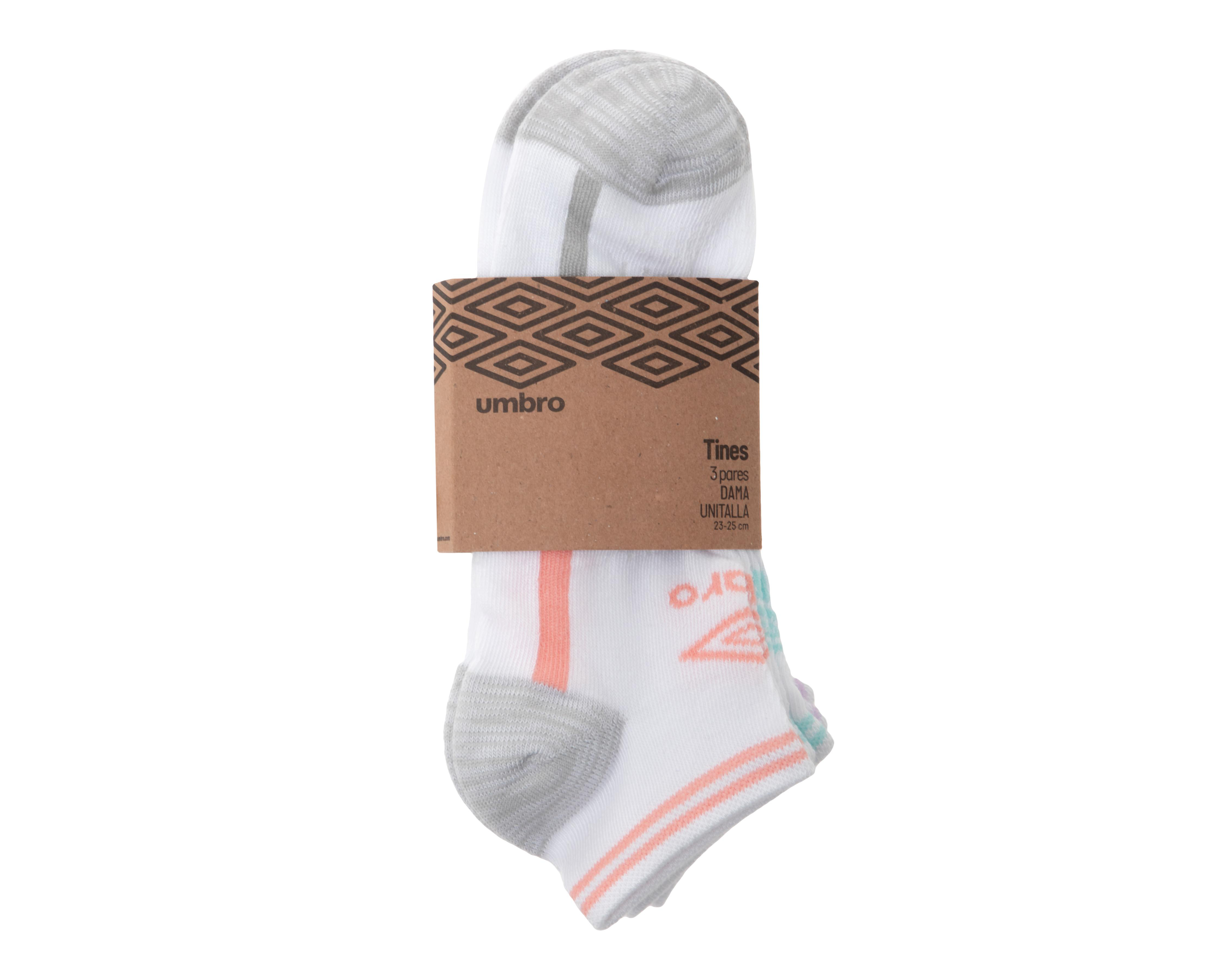 Foto 4 pulgar | Calcetas Tines Umbro para Mujer 3 Pares