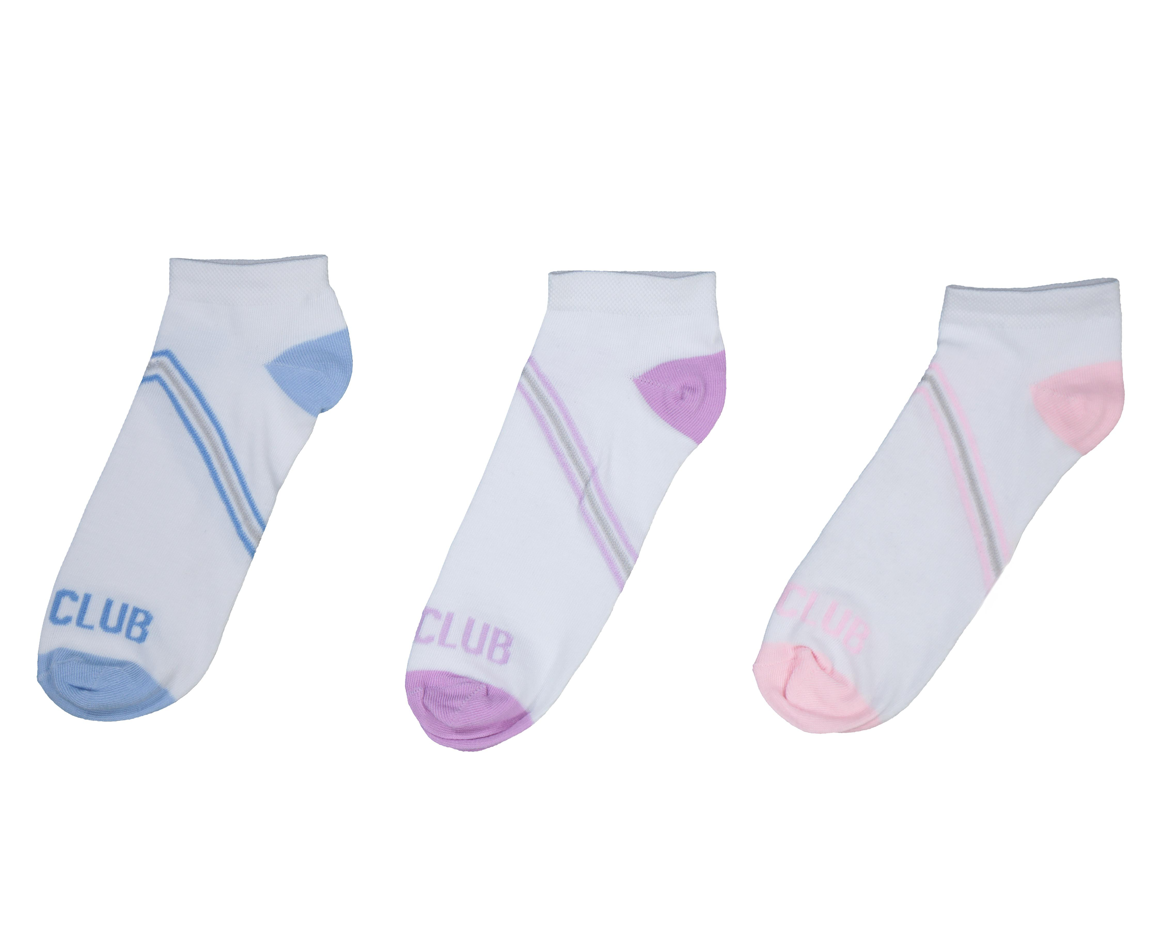 Foto 2 pulgar | Calcetas Tines York Team Polo Club para Mujer 3 Pares