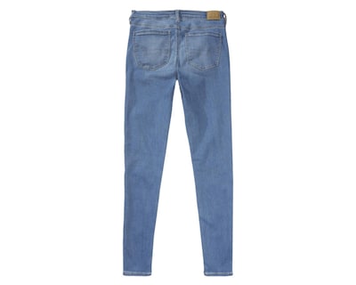 Foto 4 | Jeggings American Eagle Low-Rise Deslavados