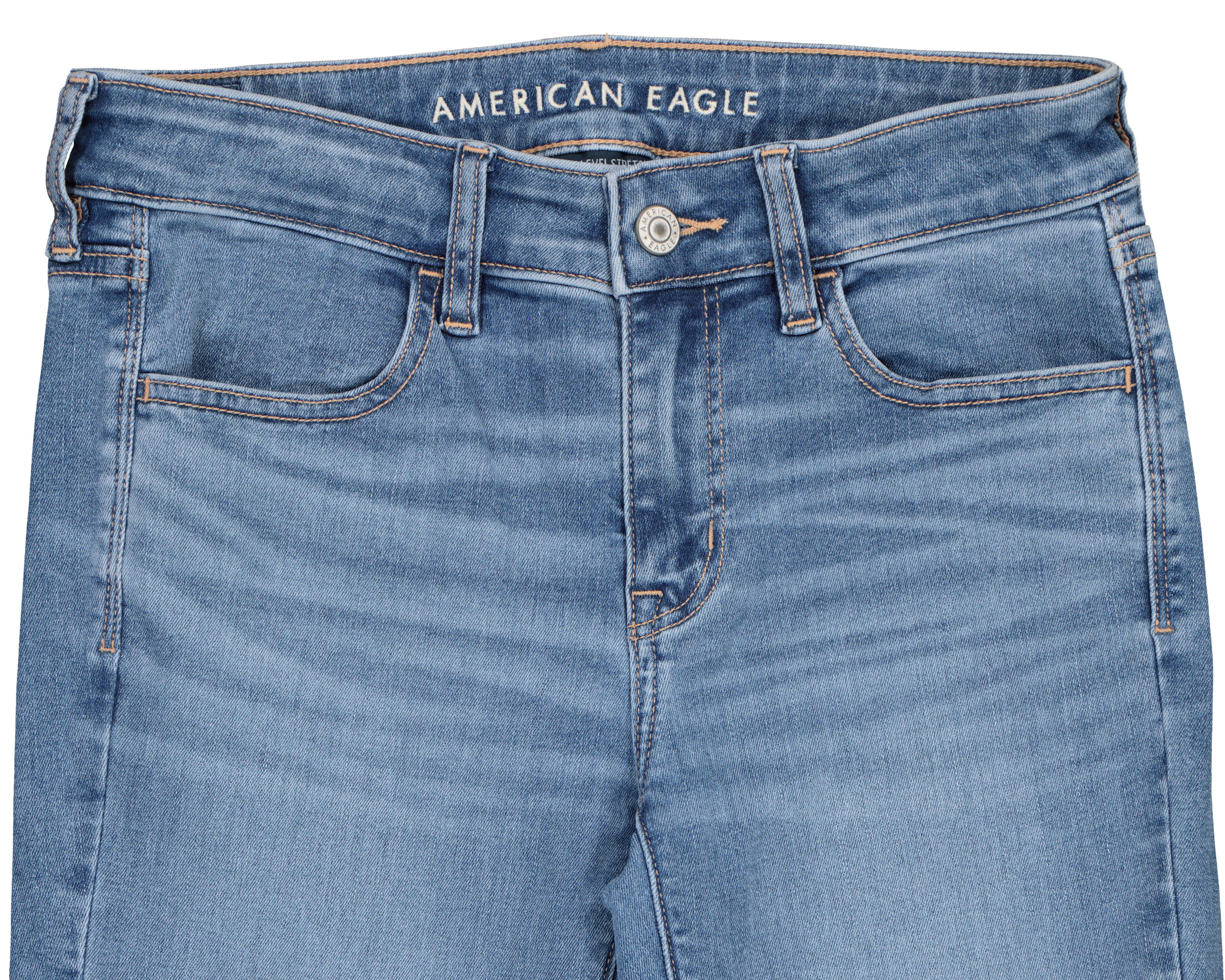 Foto 6 pulgar | Jeans American Eagle Kick Boot Deslavados