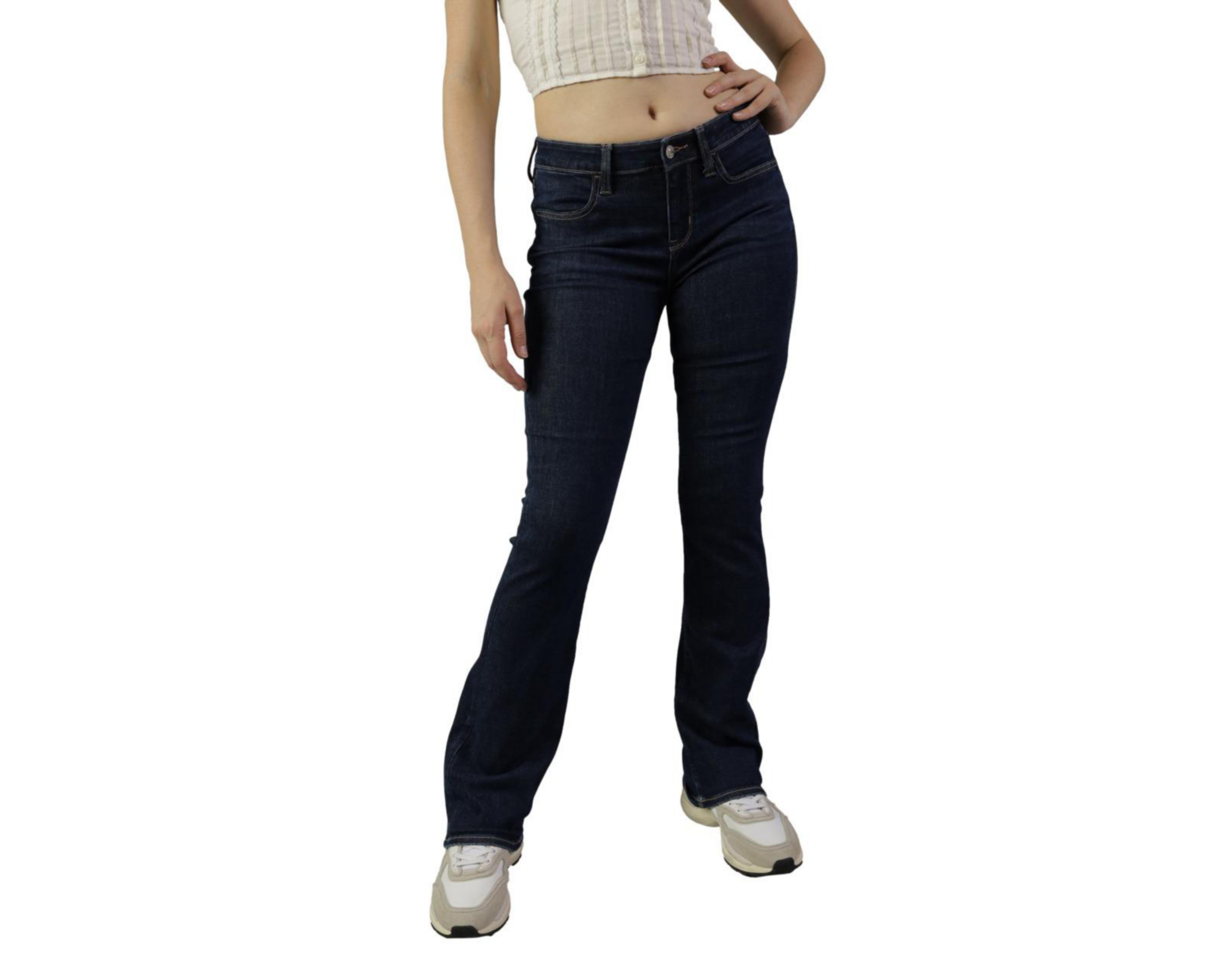 Jeans American Eagle Kick Boot Deslavados