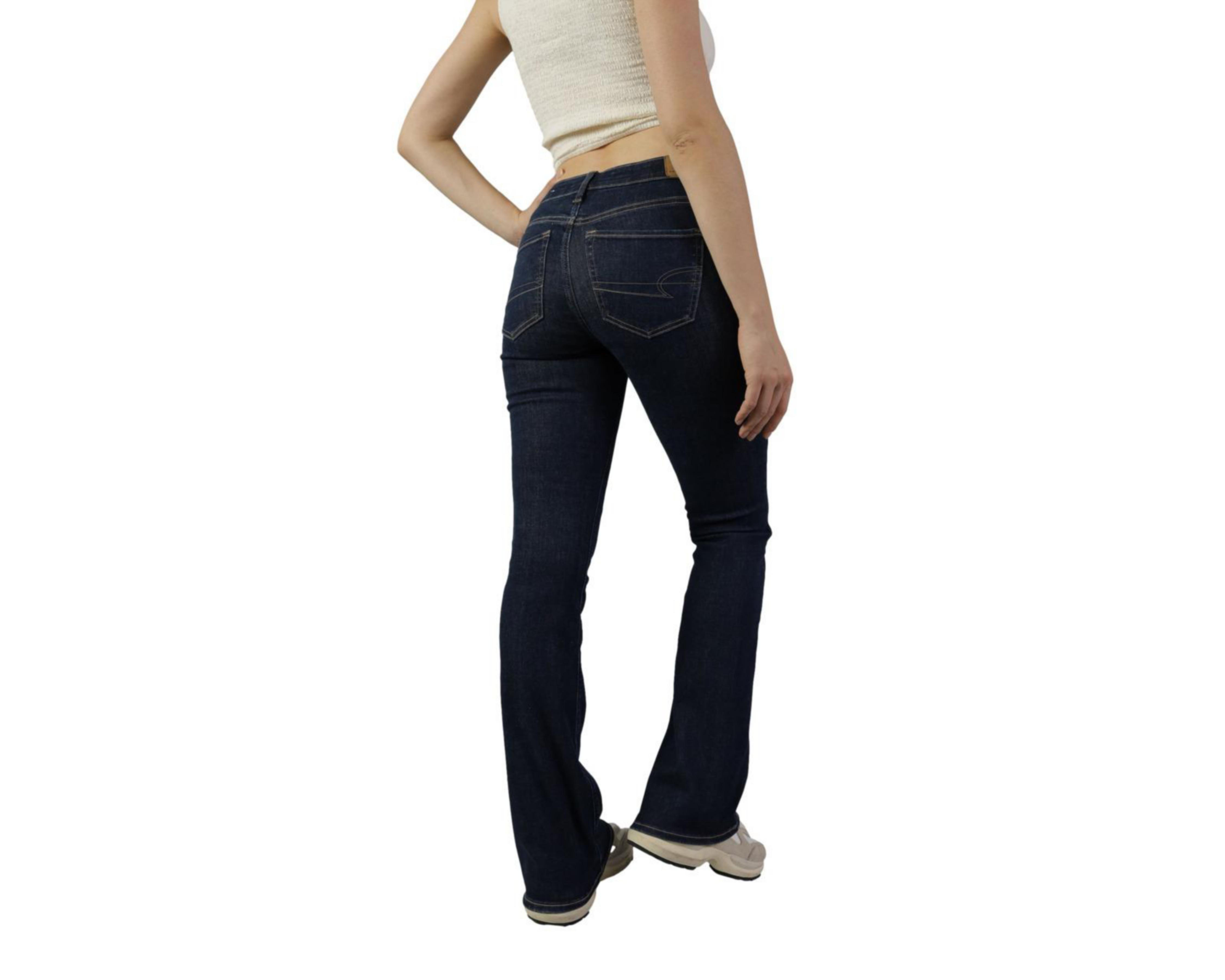 Foto 3 pulgar | Jeans American Eagle Kick Boot Deslavados