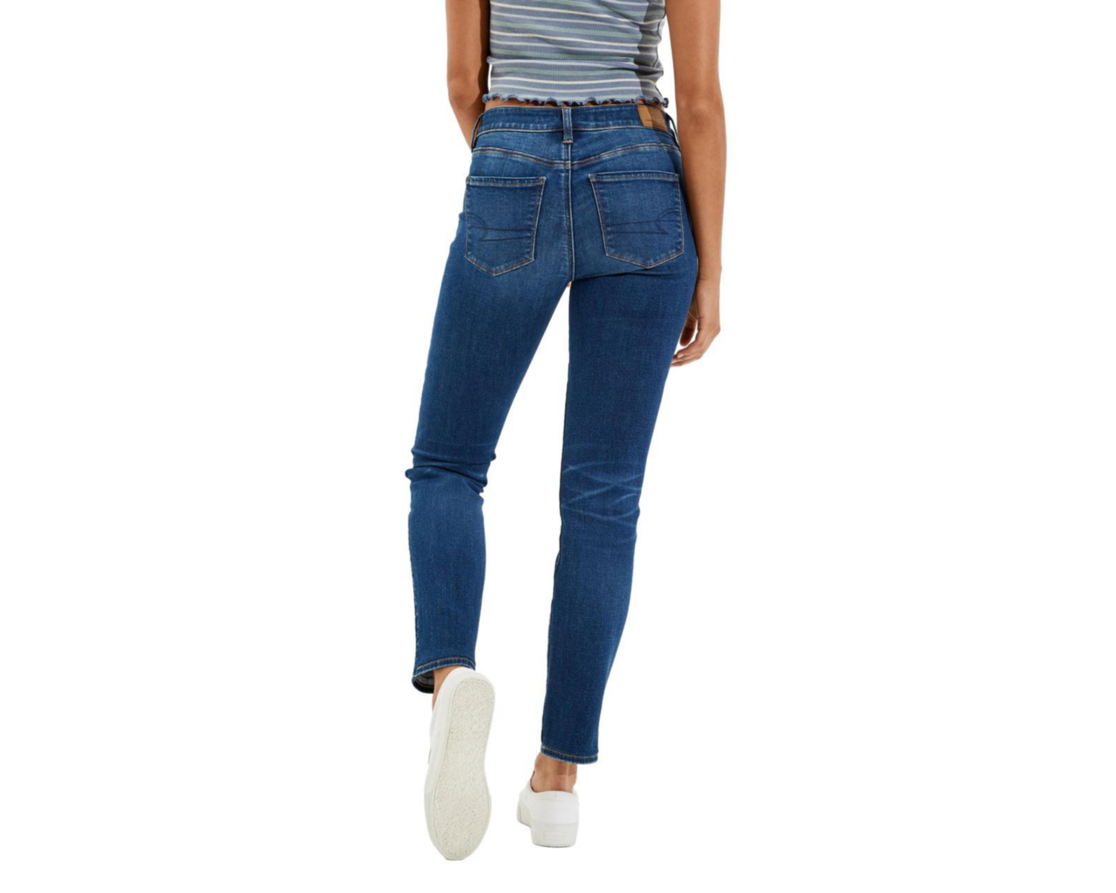 Foto 2 | Jeans American Eagle Ne(x)t Level Low-Rise Skinny Fit Deslavados