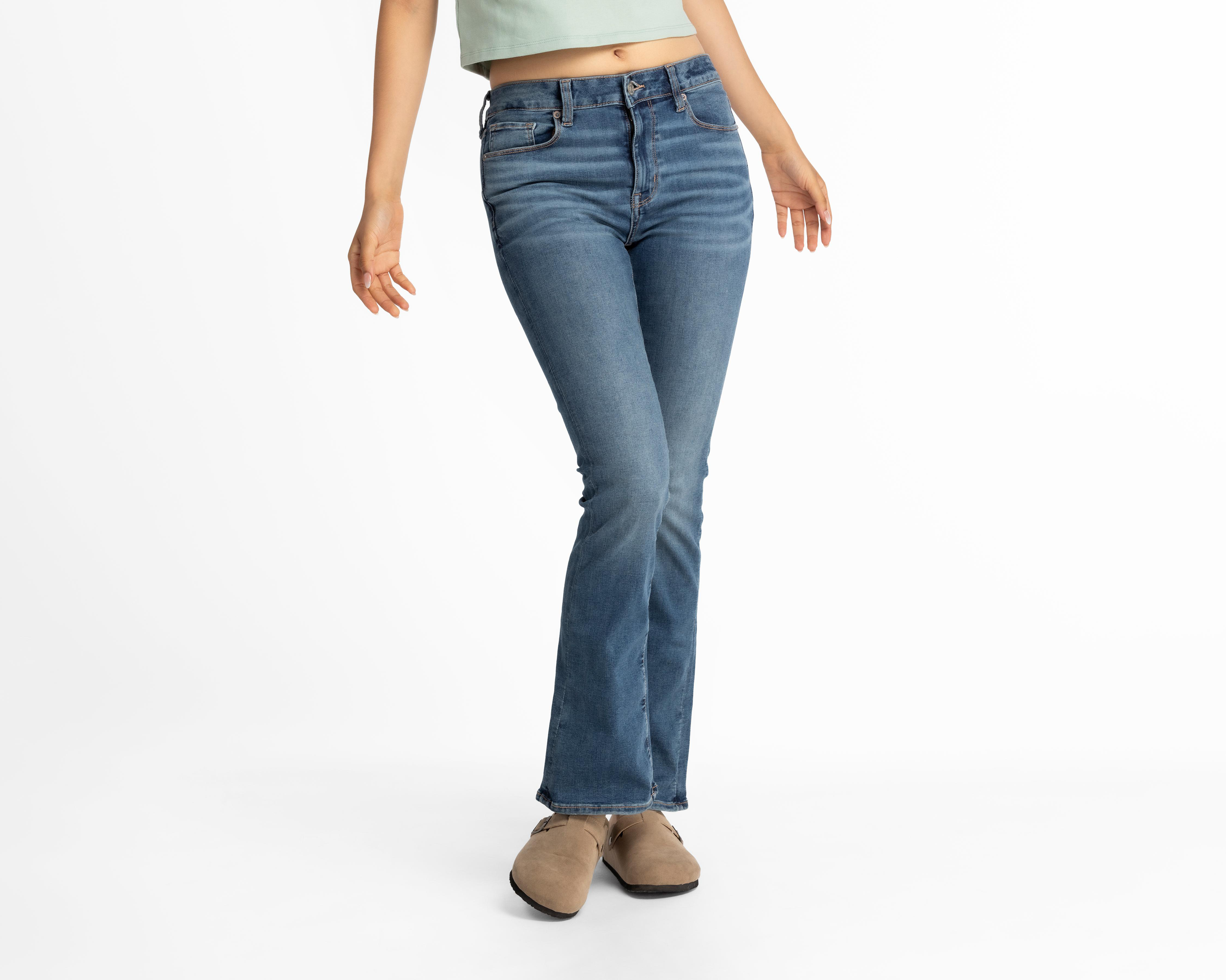 Foto 2 pulgar | Jeans American Eagle Ne(x)t Level High-Waisted Skinny Kick Bootcut Fit