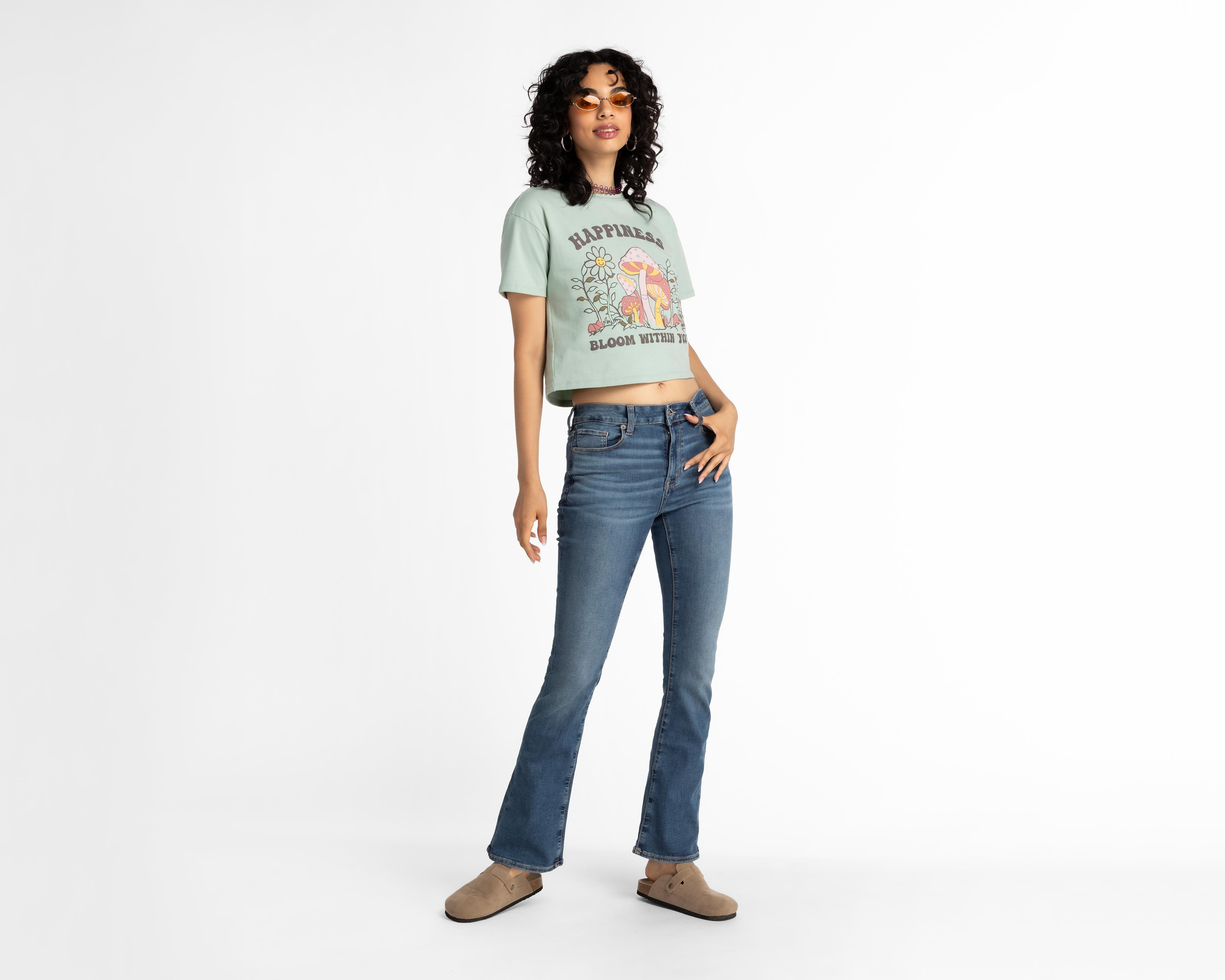 Foto 3 pulgar | Jeans American Eagle Ne(x)t Level High-Waisted Skinny Kick Bootcut Fit