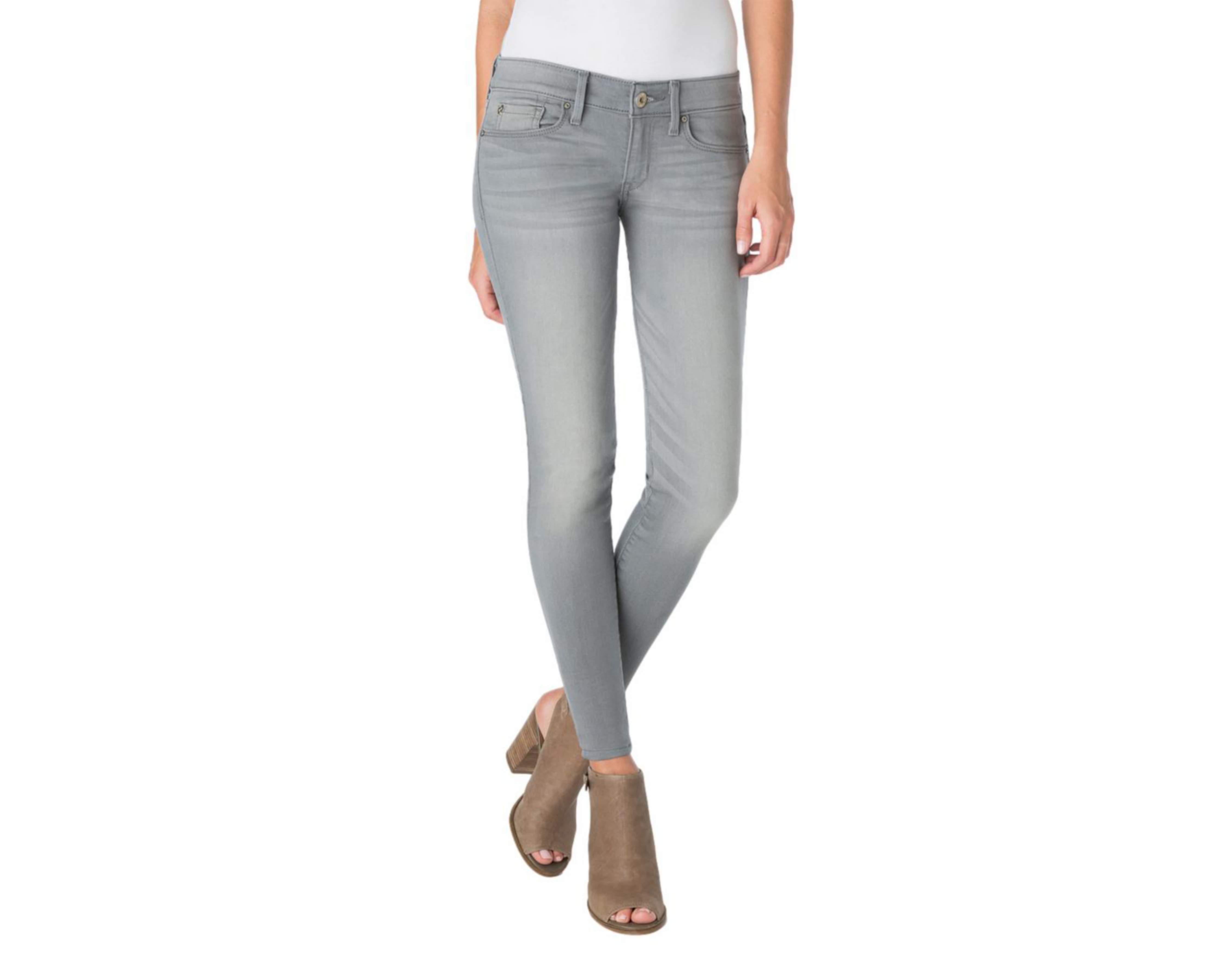 Jeans Denizen Mid-Rise Jegging Skinny Gris $499