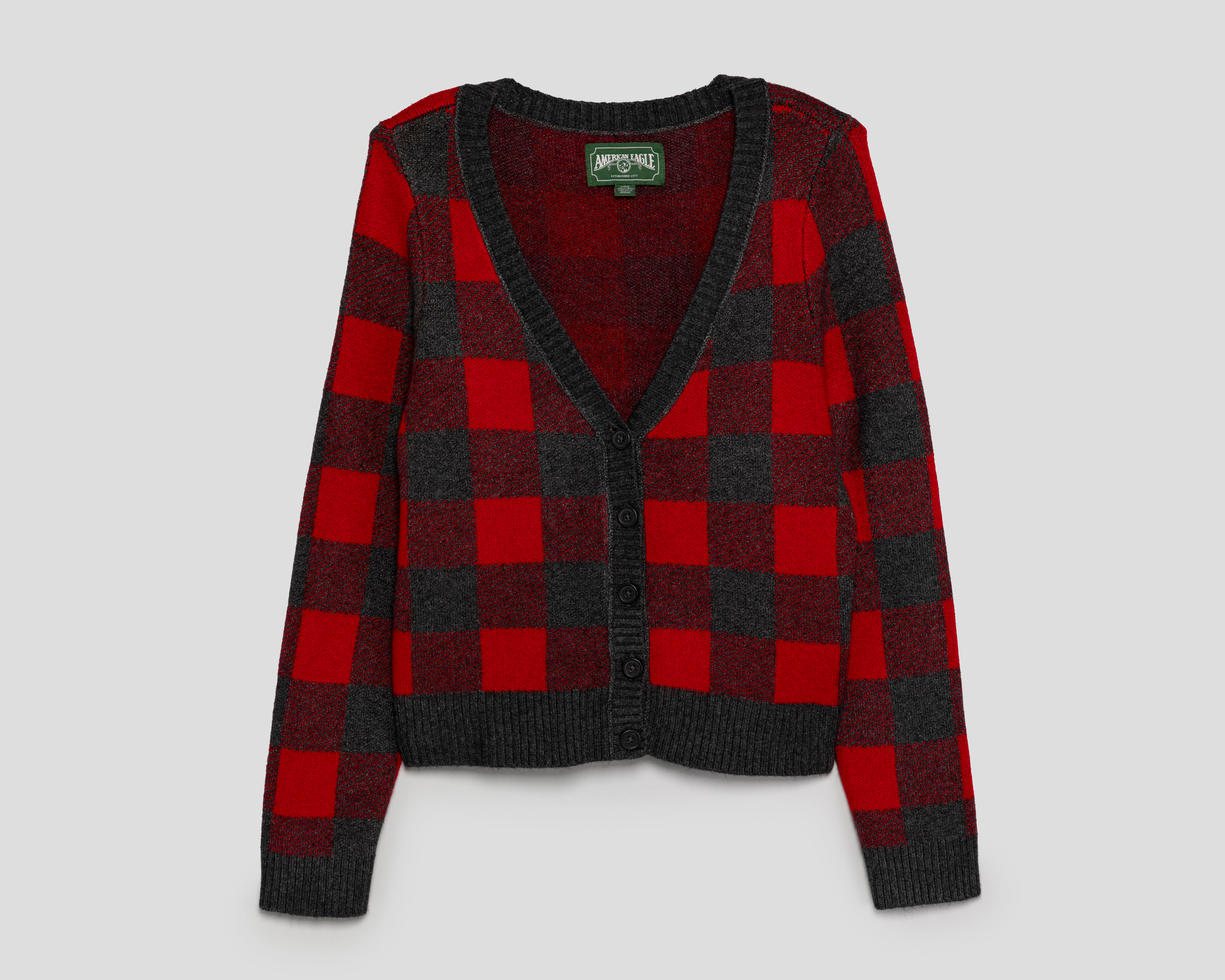 Foto 1 | Suéter a Cuadros American Eagle para Mujer