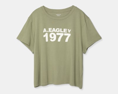 Foto 1 | Playera American Eagle Manga Corta con Estampado