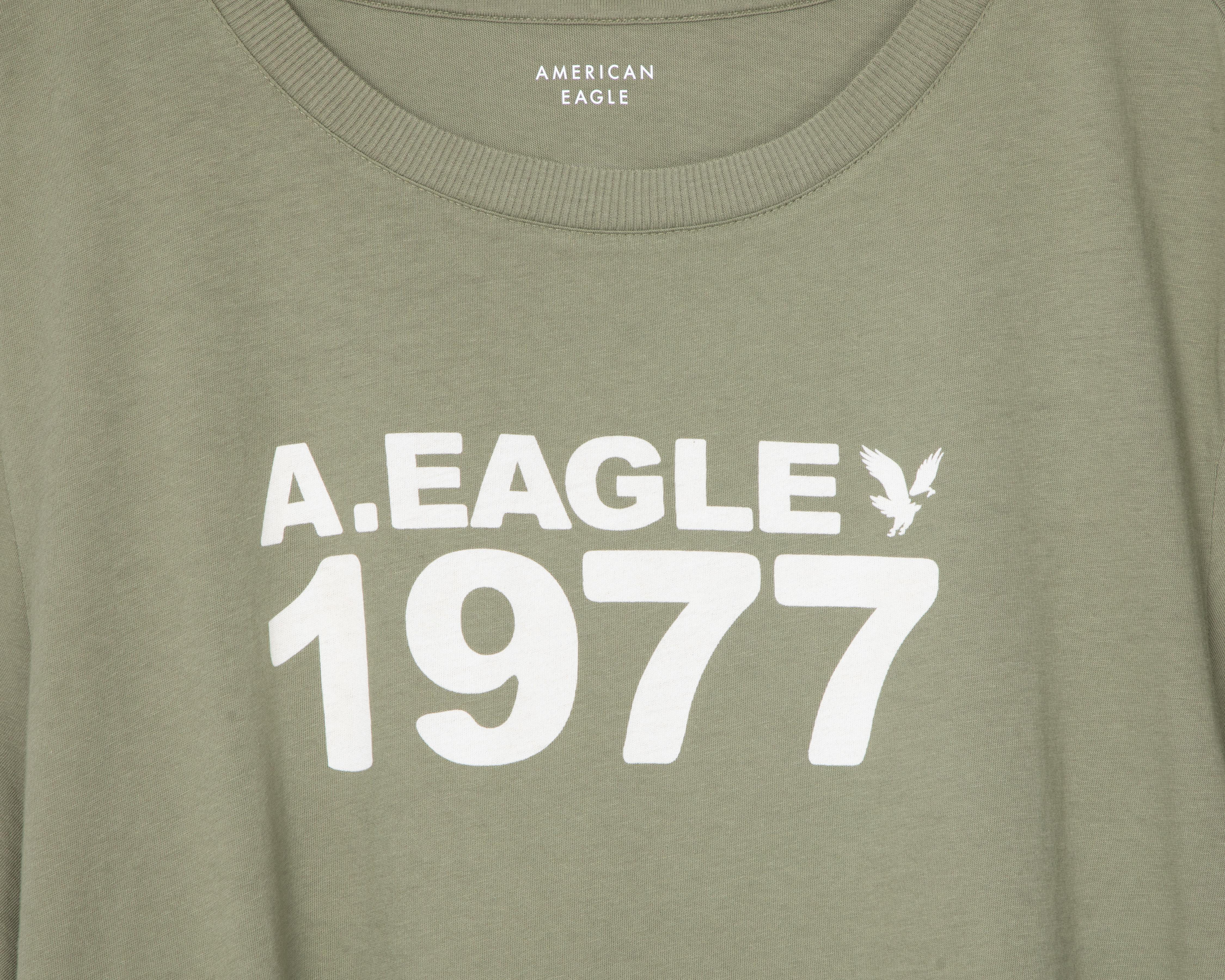 Foto 5 pulgar | Playera American Eagle Manga Corta con Estampado