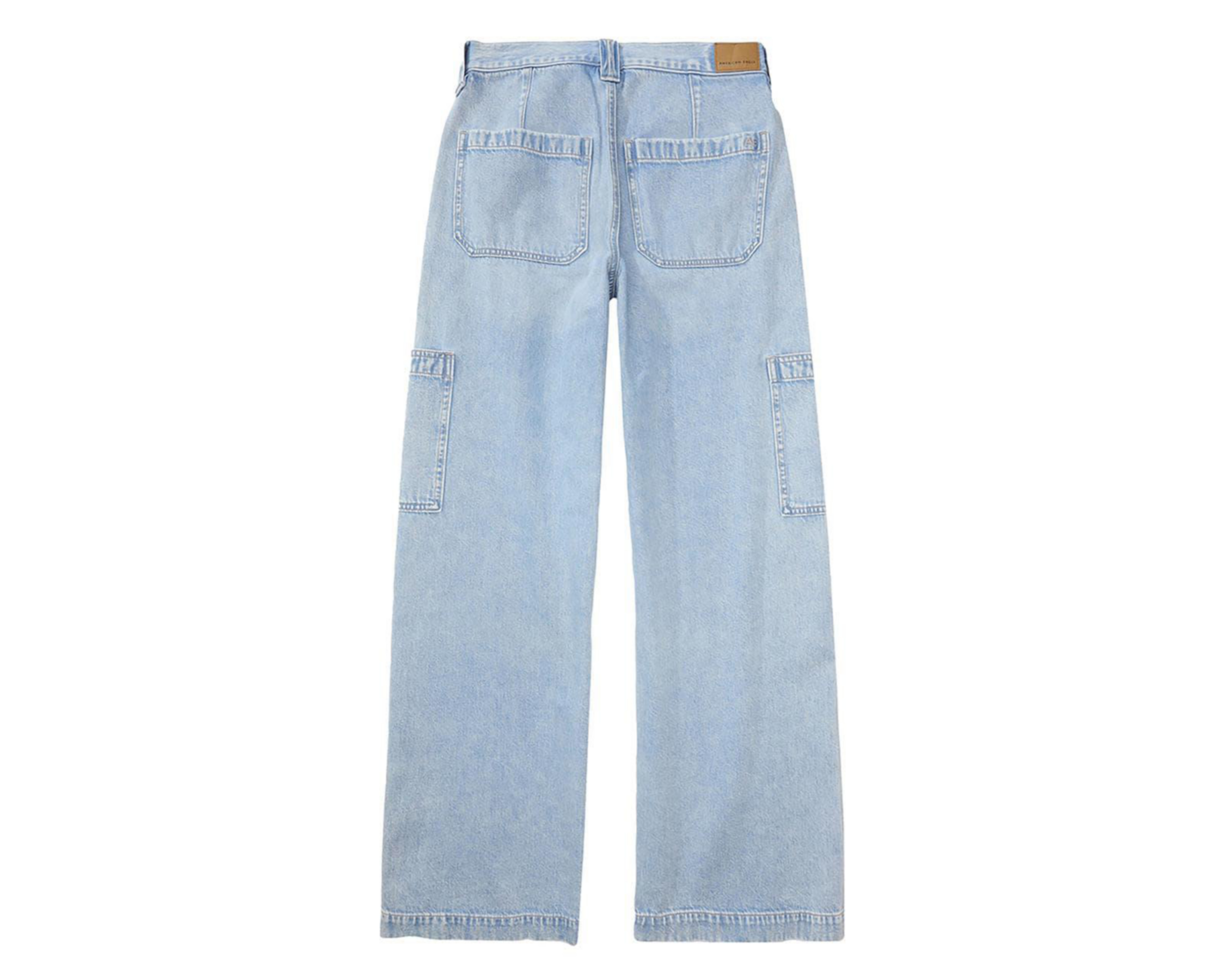 Foto 5 pulgar | Jeans American Eagle Super High-Waisted Baggy Wide-Leg Deslavados