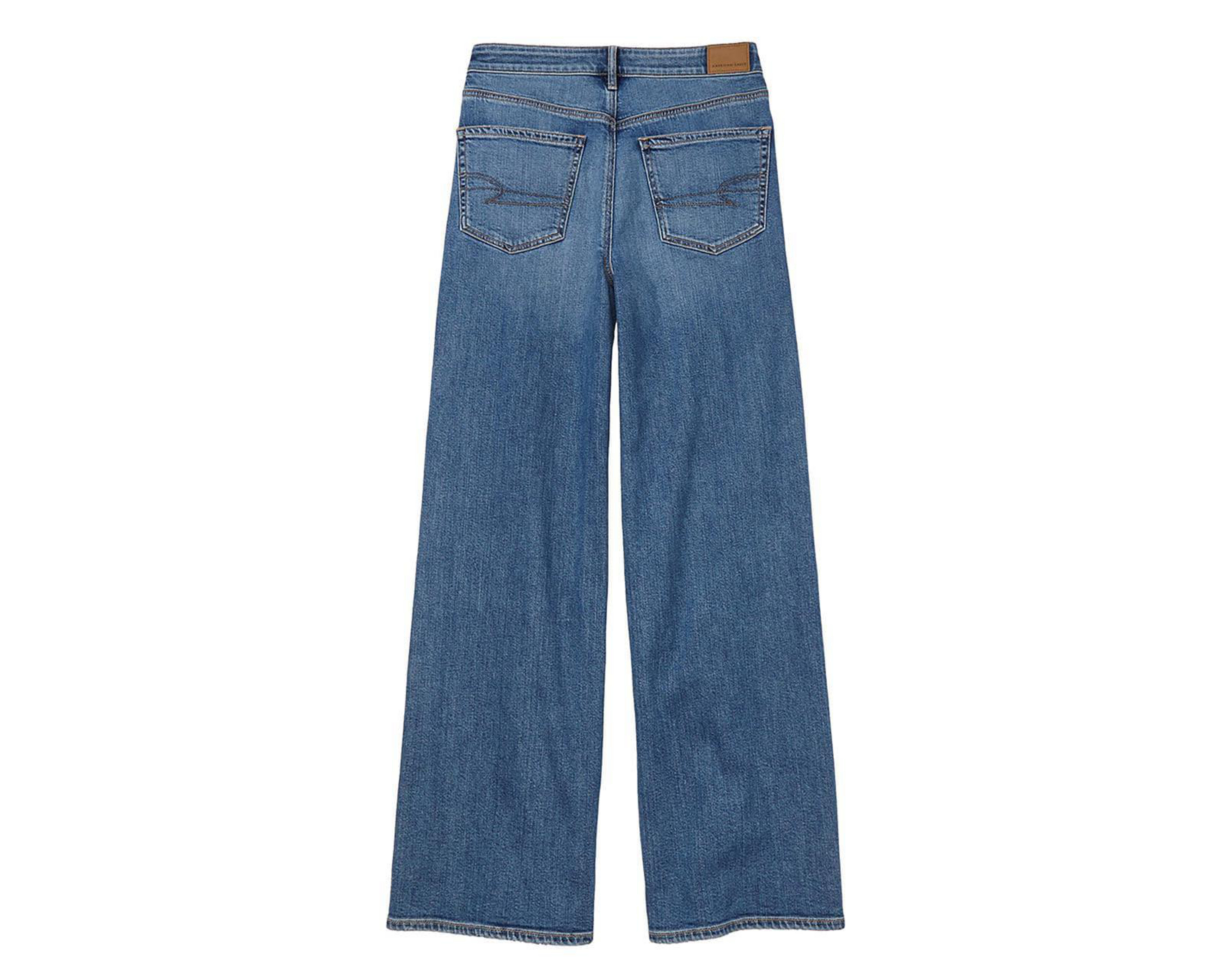 Foto 5 pulgar | Jeans American Eagle Super High-Waisted Baggy Wide-Leg con Destruccioness