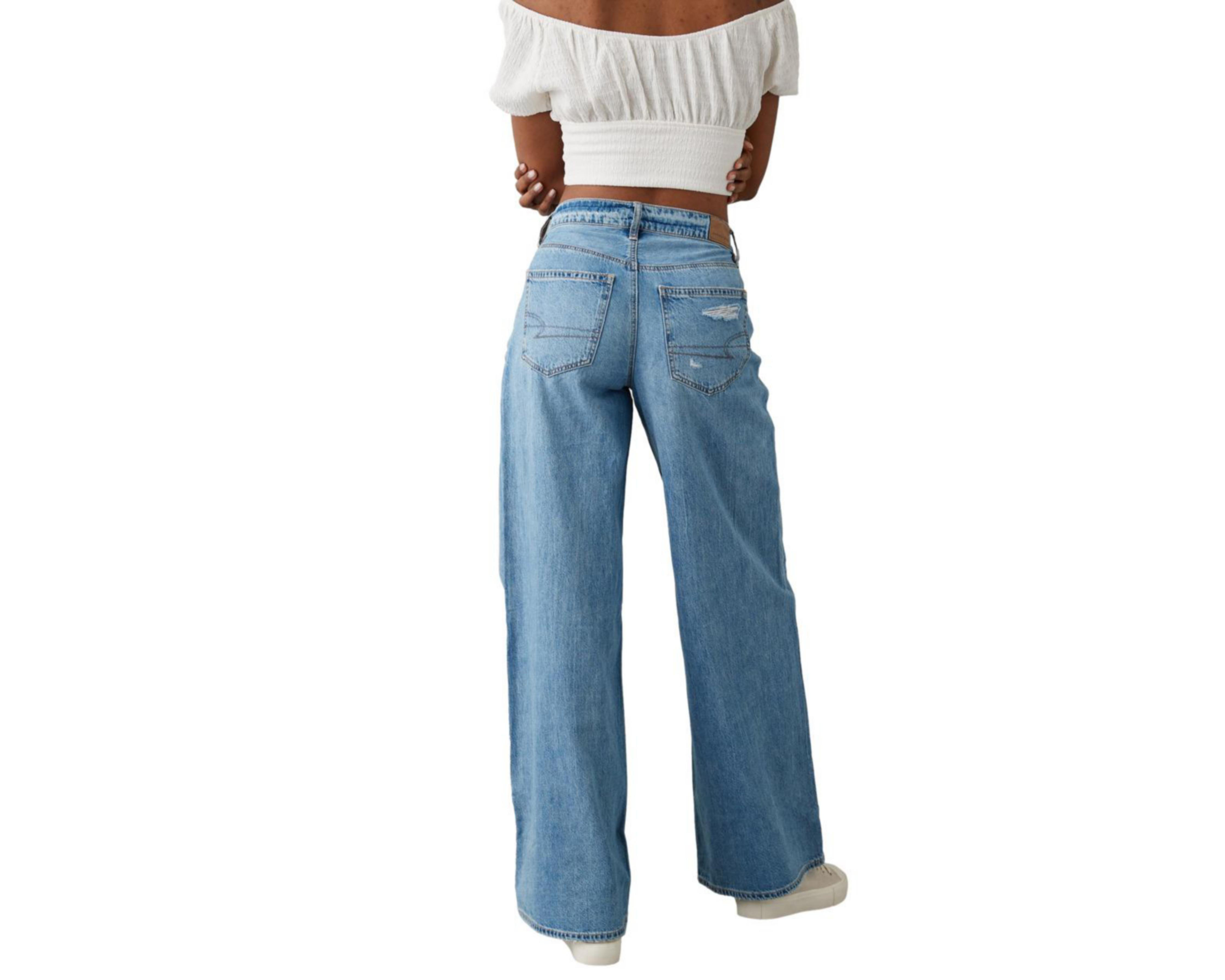 Foto 2 | Jeans American Eagle Super Hi-Rise Ultra Wide Leg