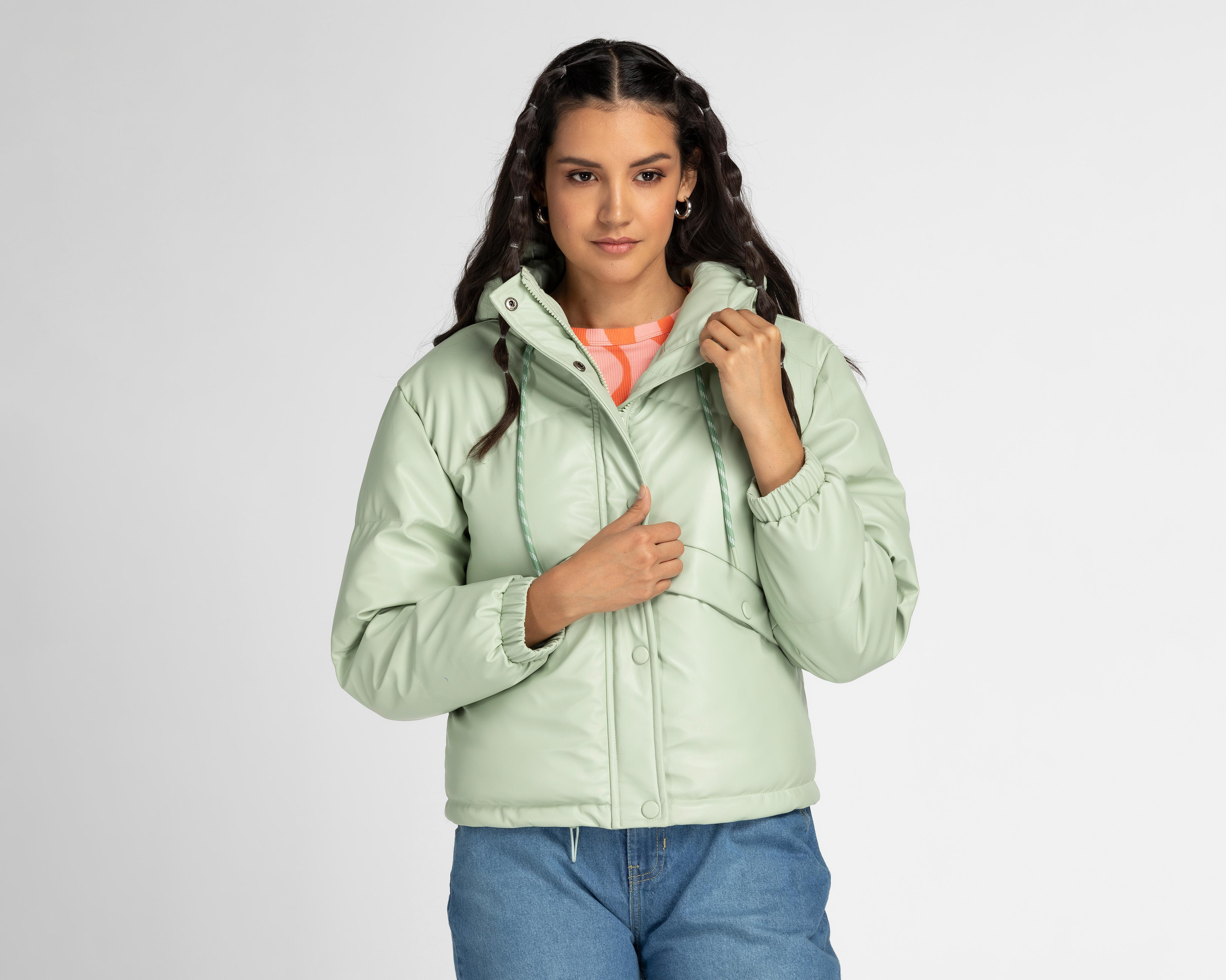 Chamarra 18 Forever Capitonada Verde $480