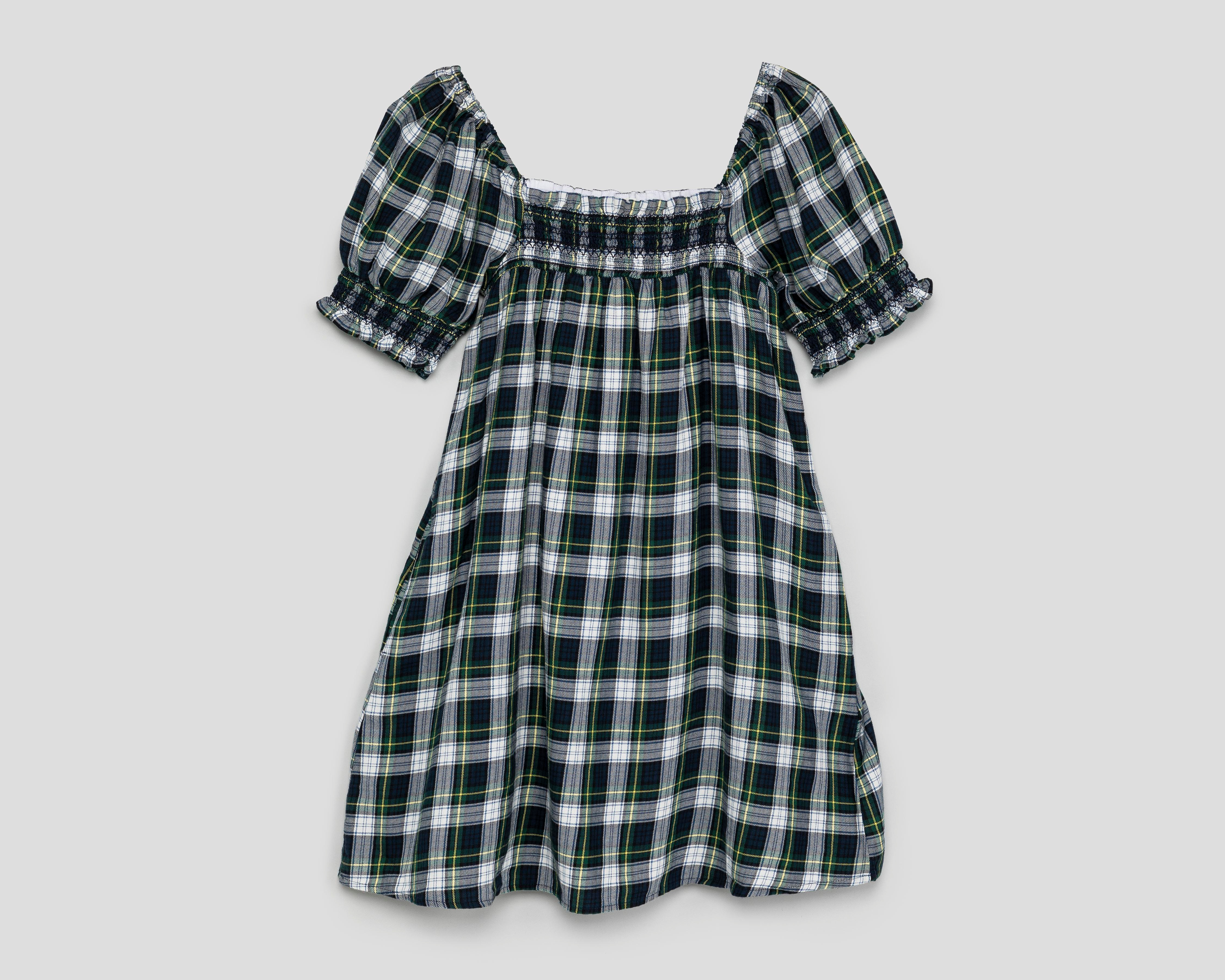 Foto 2 pulgar | Vestido Casual American Eagle Corto Azul Marino a Cuadros para Mujer