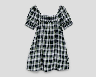 Foto 1 | Vestido Casual American Eagle Corto Azul Marino a Cuadros para Mujer