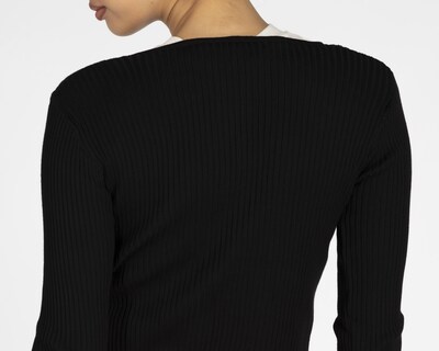 Foto 5 | Suéter Refill Negro con Listón