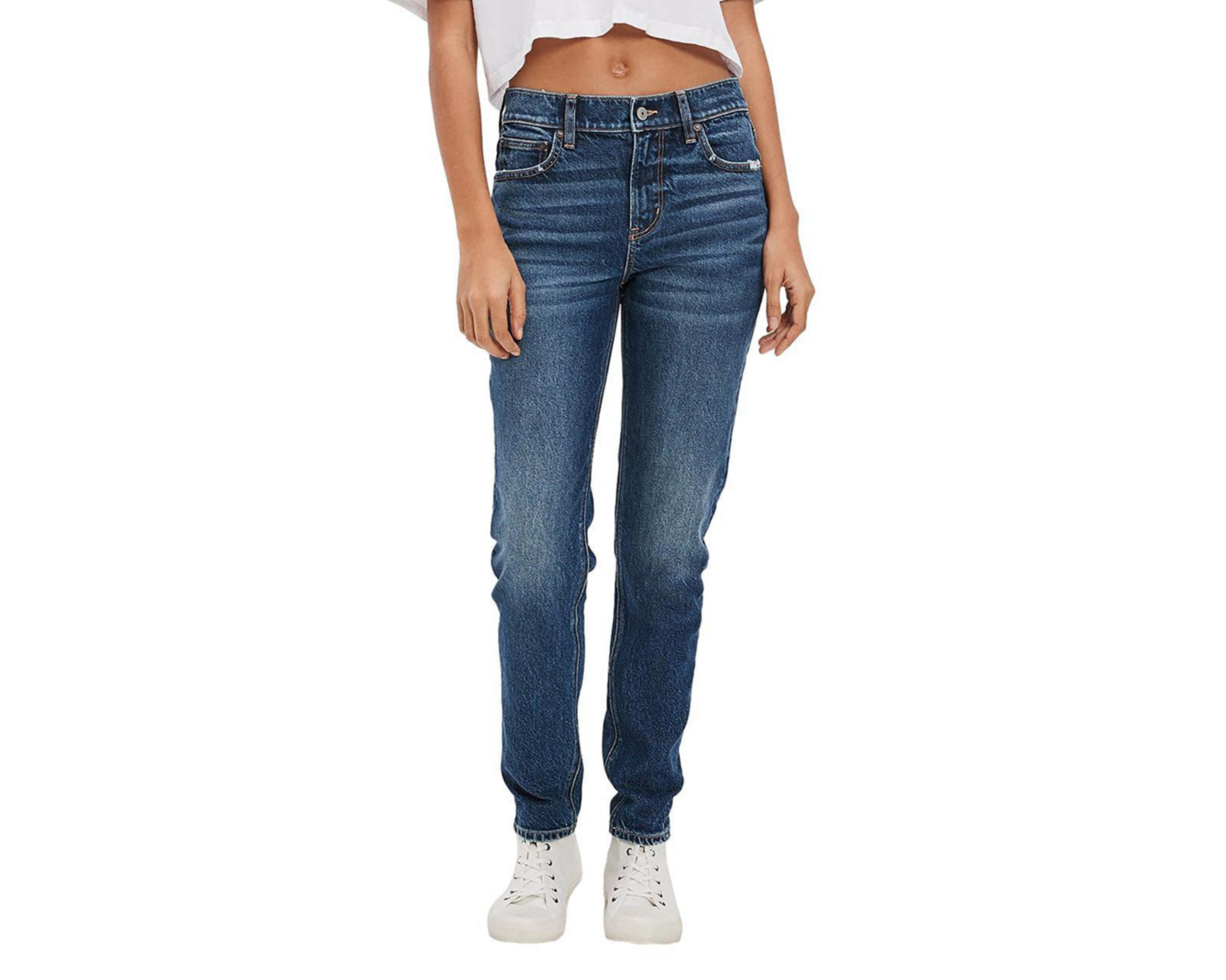 Foto 2 pulgar | Jeans American Eagle Stretch '90s Skinny Fit Deslavados