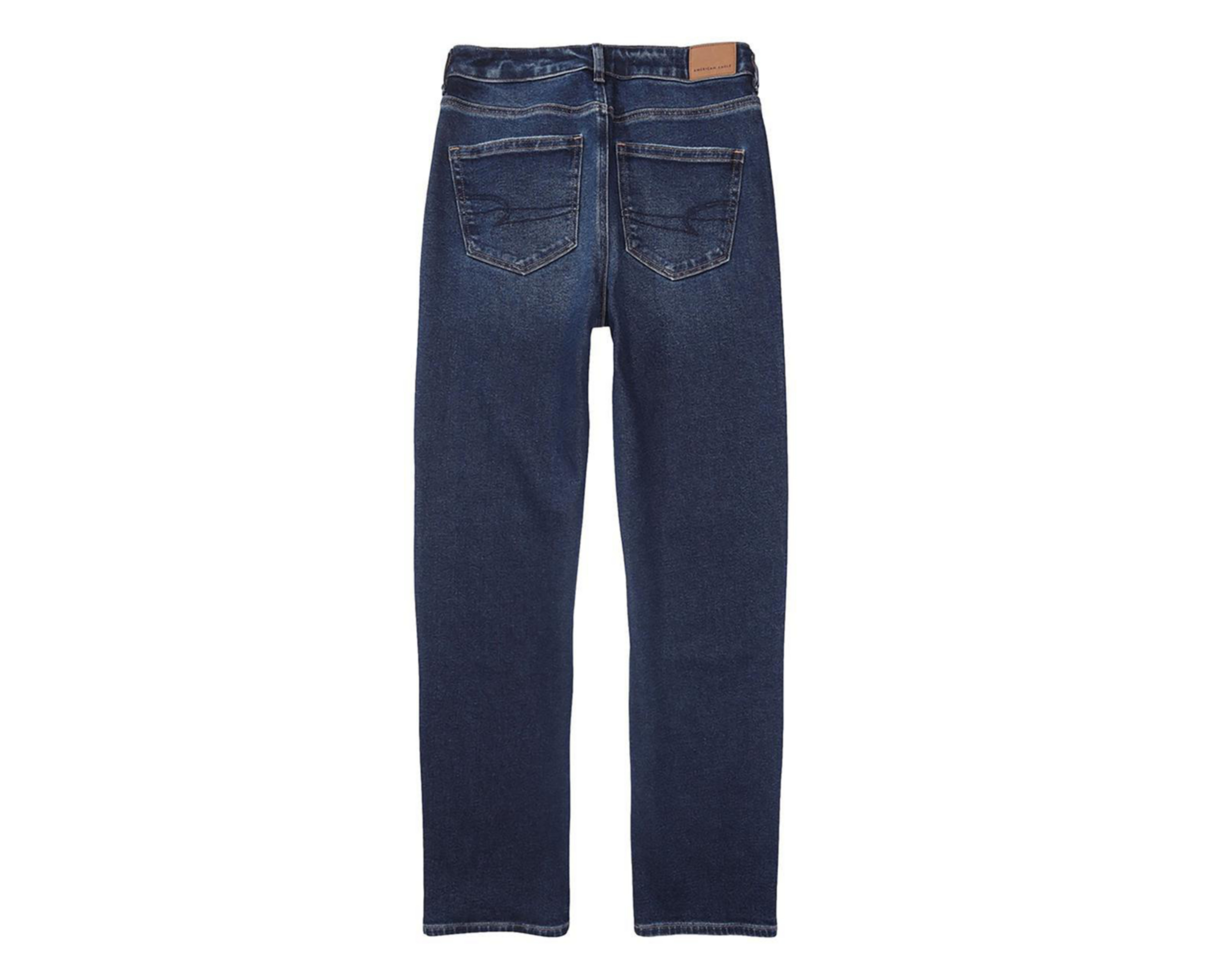 Foto 5 pulgar | Jeans American Eagle Stretch Mom Straight Fit Deslavados