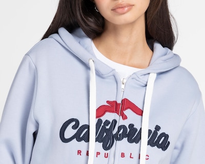 Foto 4 | Sudadera Refill Azul con Capucha