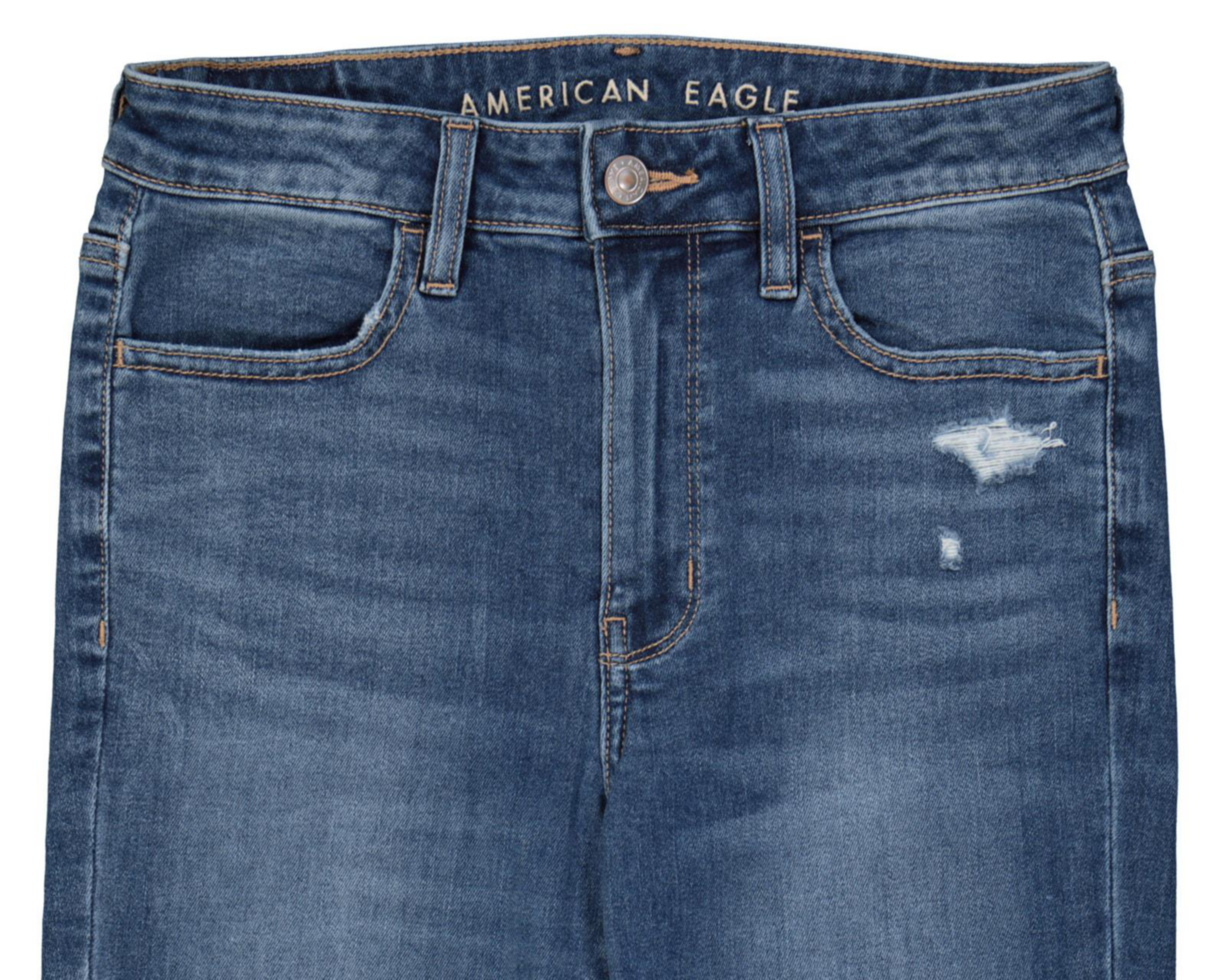Foto 4 pulgar | Jegging American Eagle Ne(x)t Level High-Waisted Crop con Destrucciones