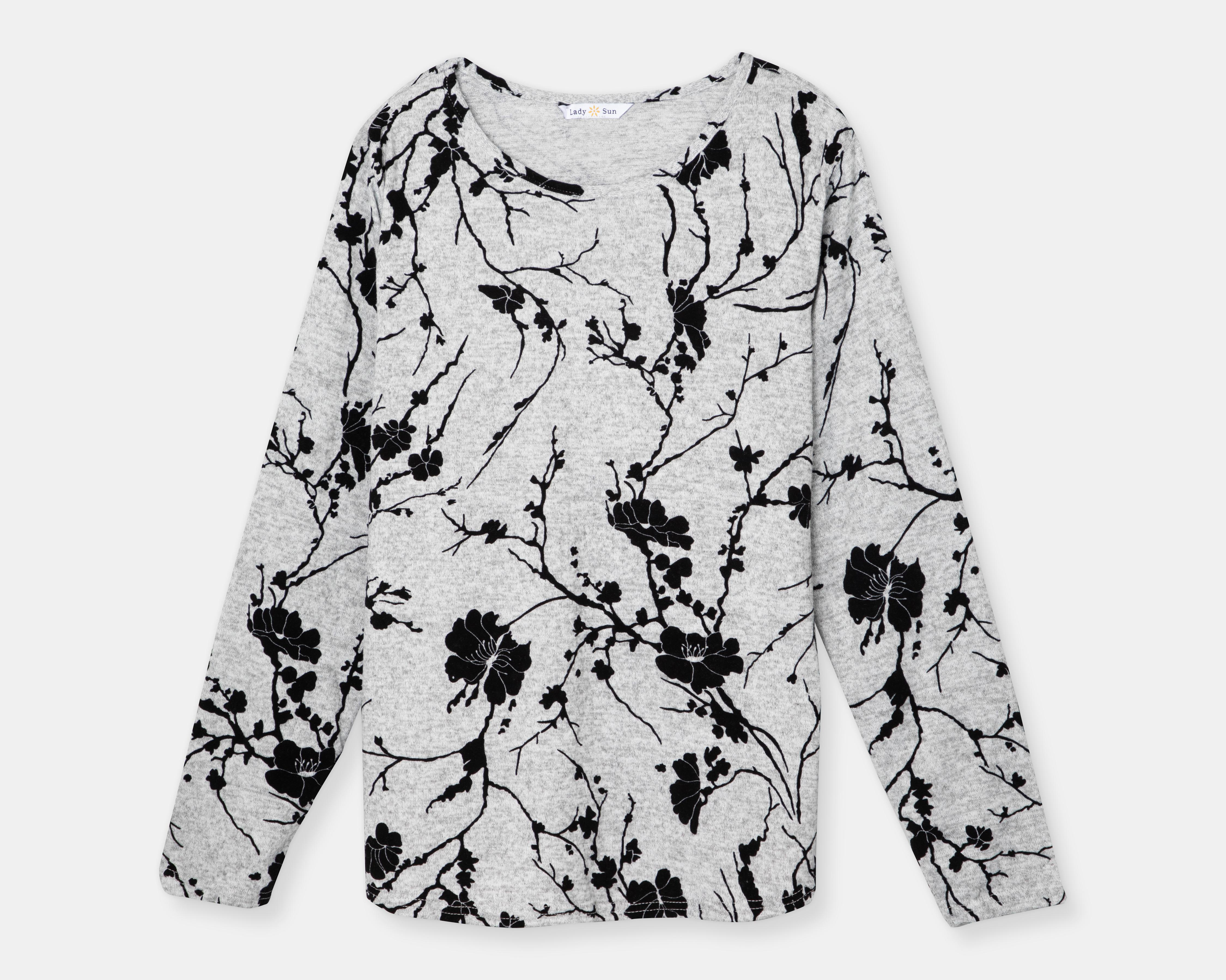 Foto 2 pulgar | Blusa Lady Sun Manga Larga con Estampado