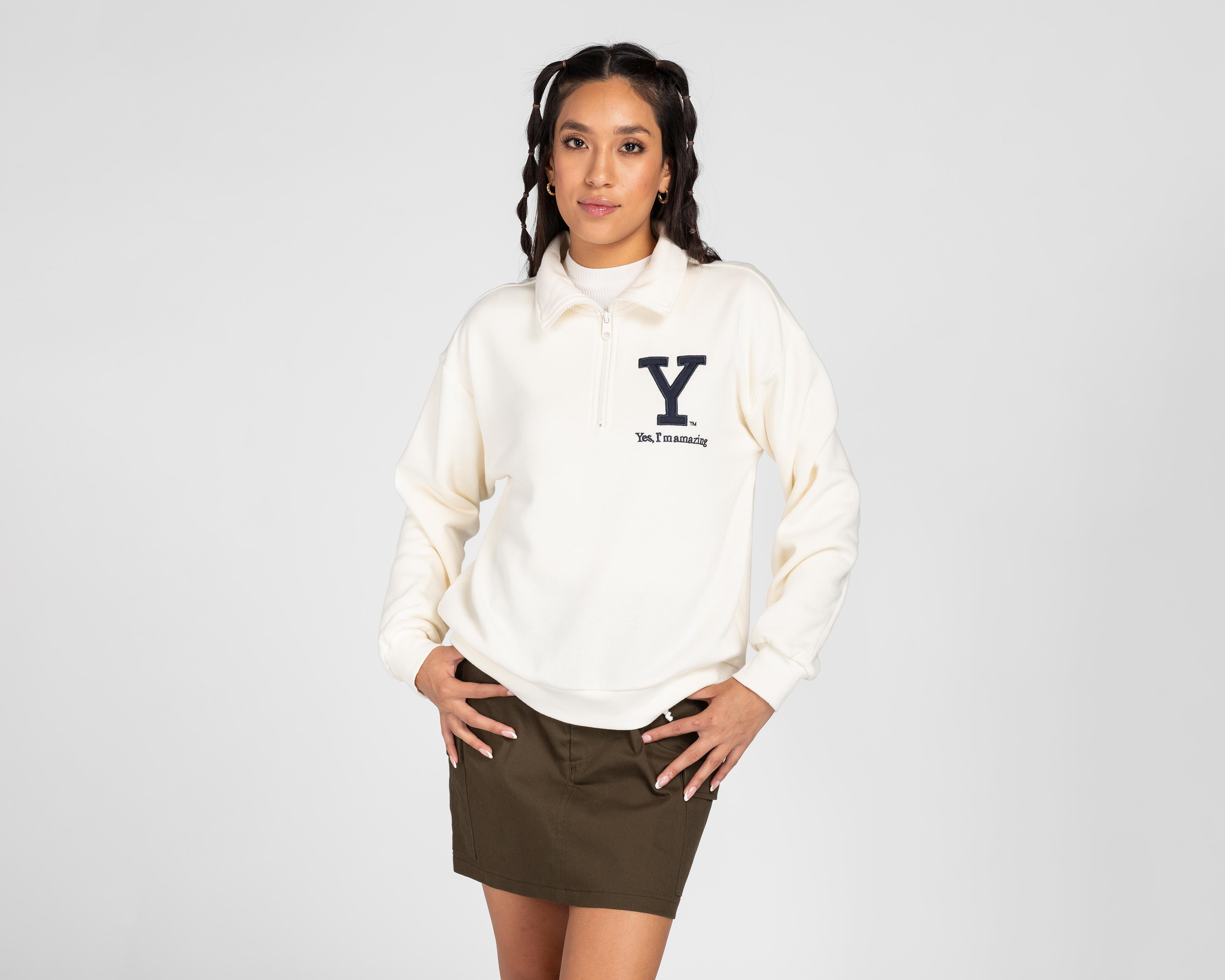 Foto 2 pulgar | Sudadera Refill Beige con Cierre