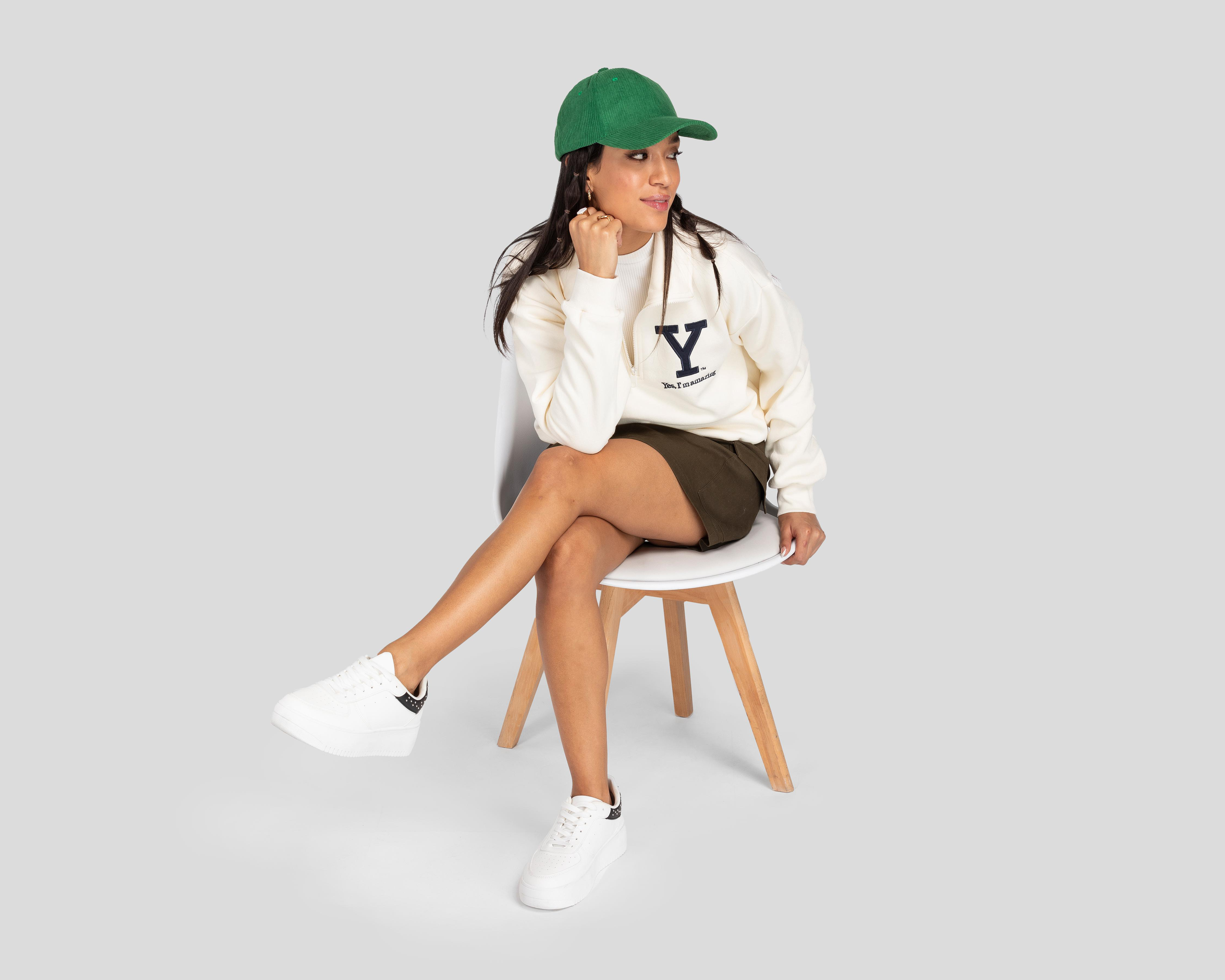 Foto 3 pulgar | Sudadera Refill Beige con Cierre