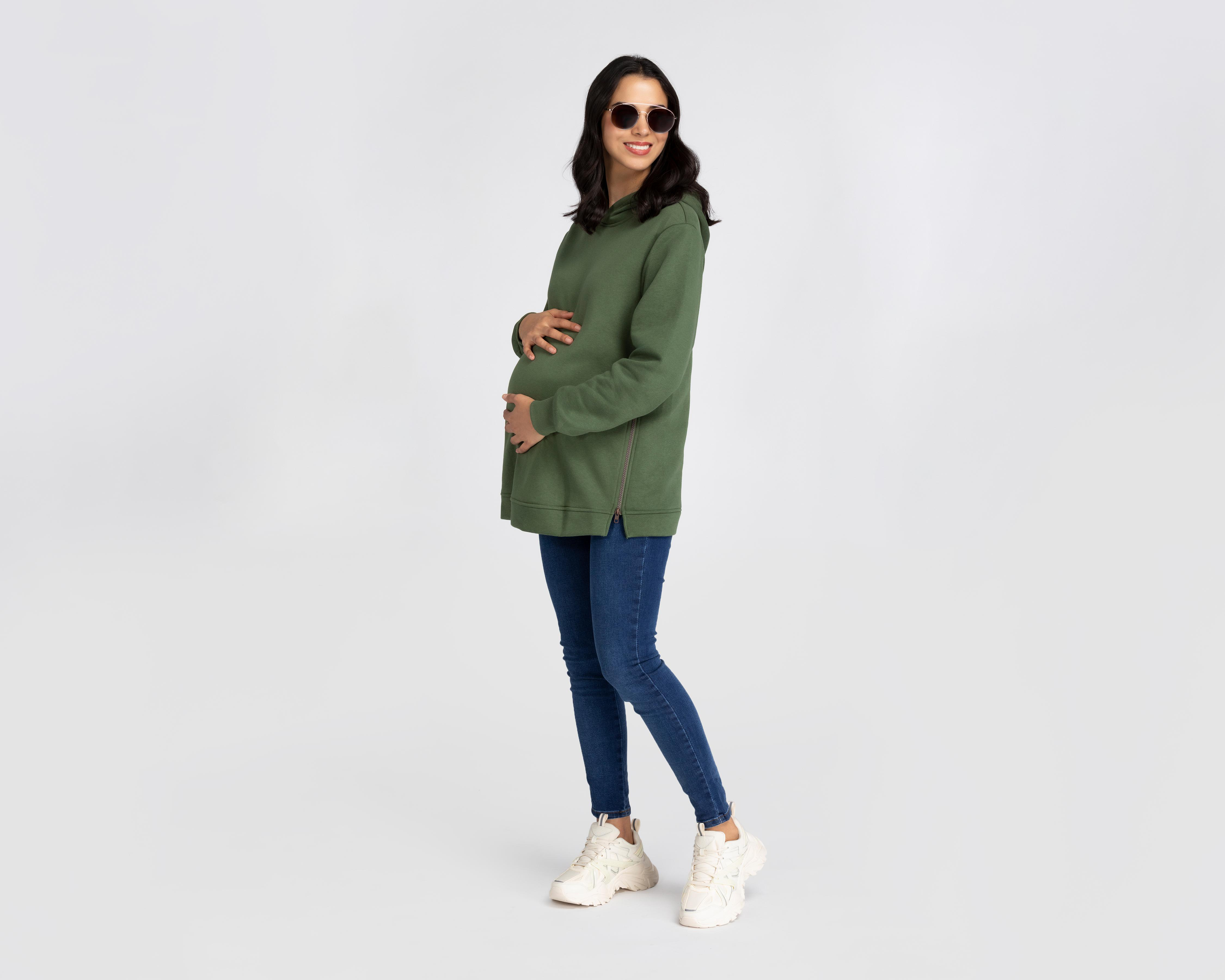 Foto 2 | Sudadera de Maternidad Mamá Bella con Capucha