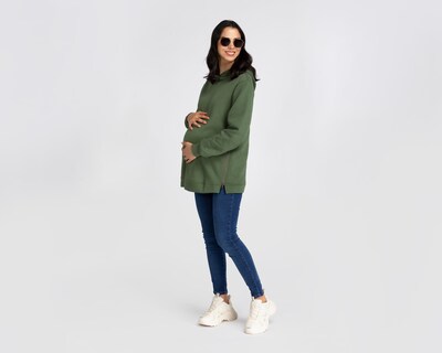 Foto 2 | Sudadera de Maternidad Mamá Bella con Capucha