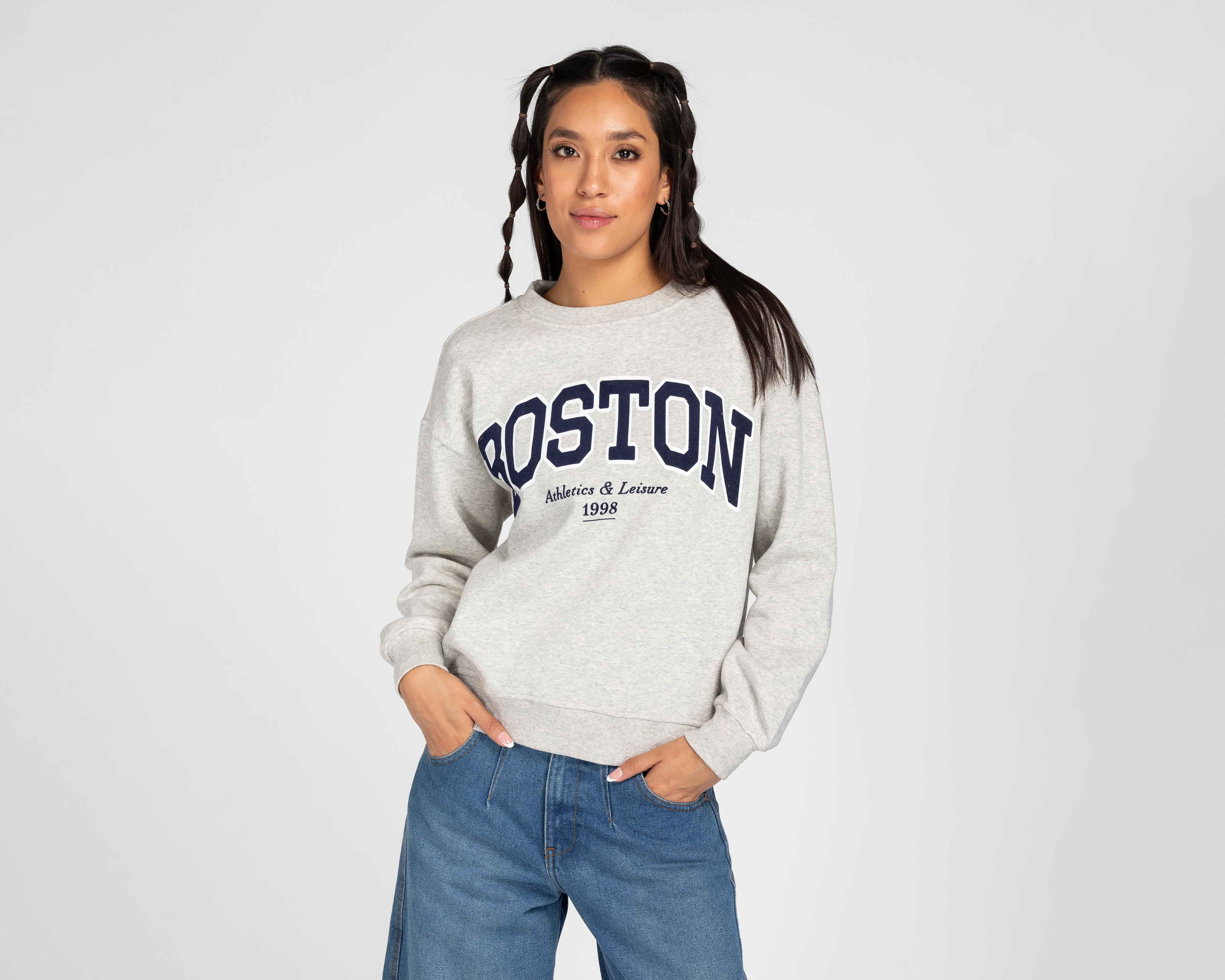 Sudadera Refill Gris con Estampado $399