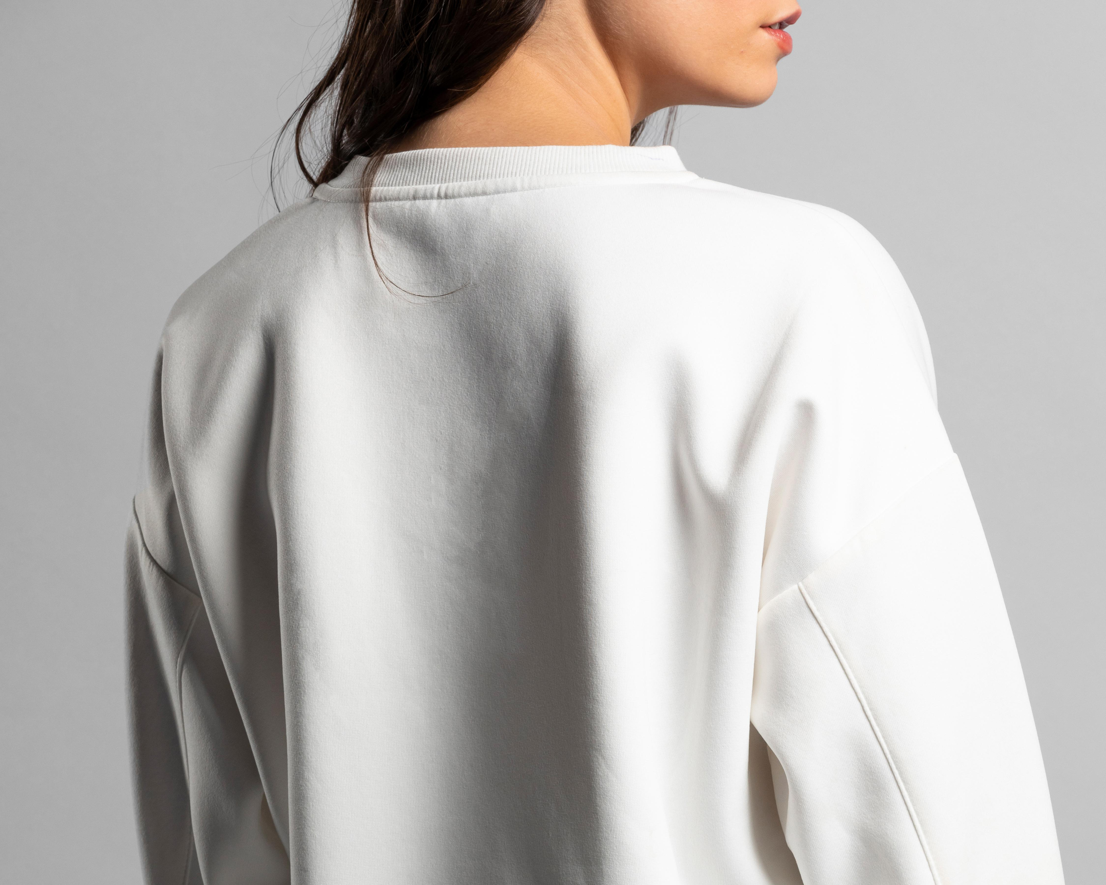 Foto 5 | Sudadera Thinner Blanca con Estampado