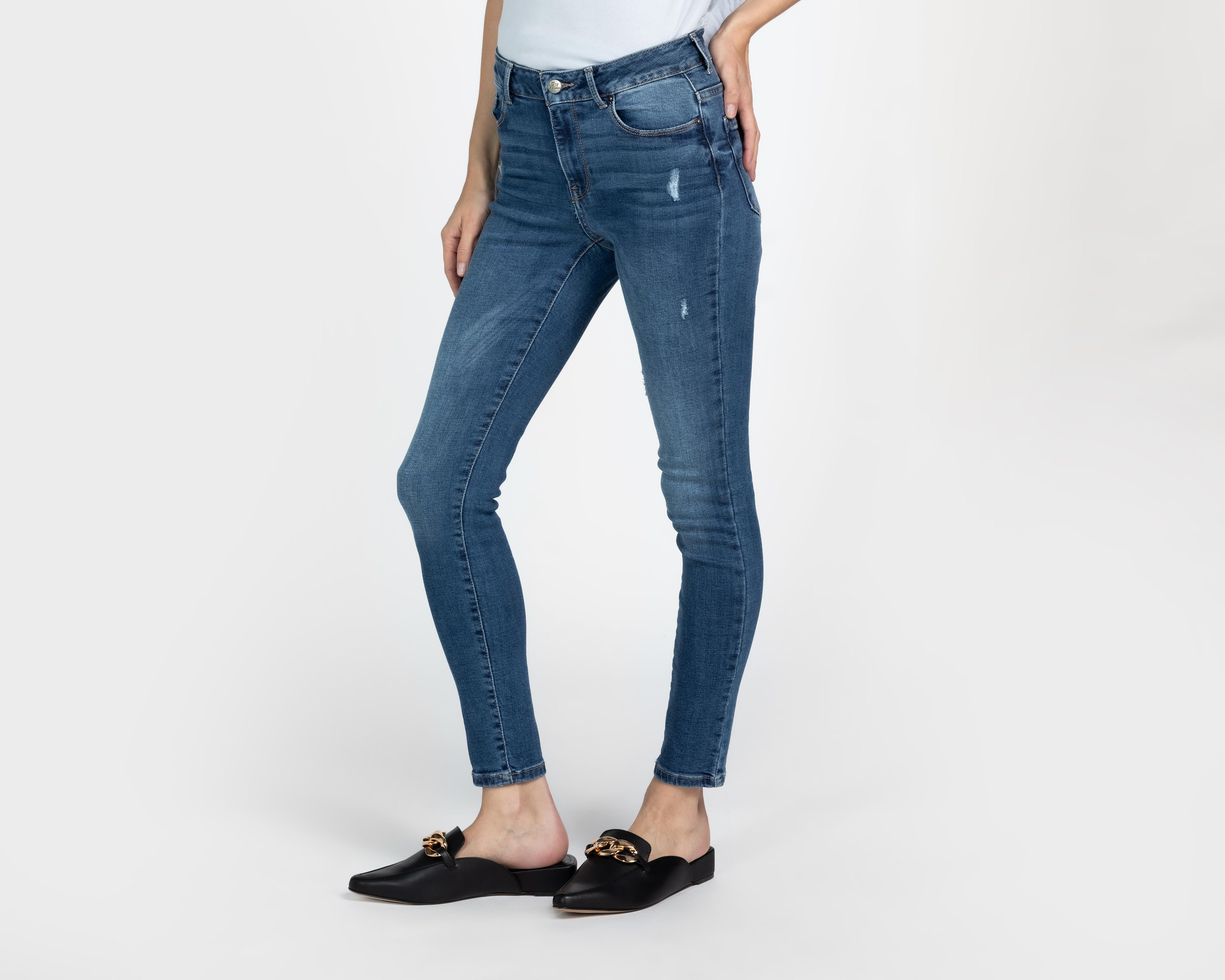 Foto 2 pulgar | Jeans Skinny Boy London para Mujer