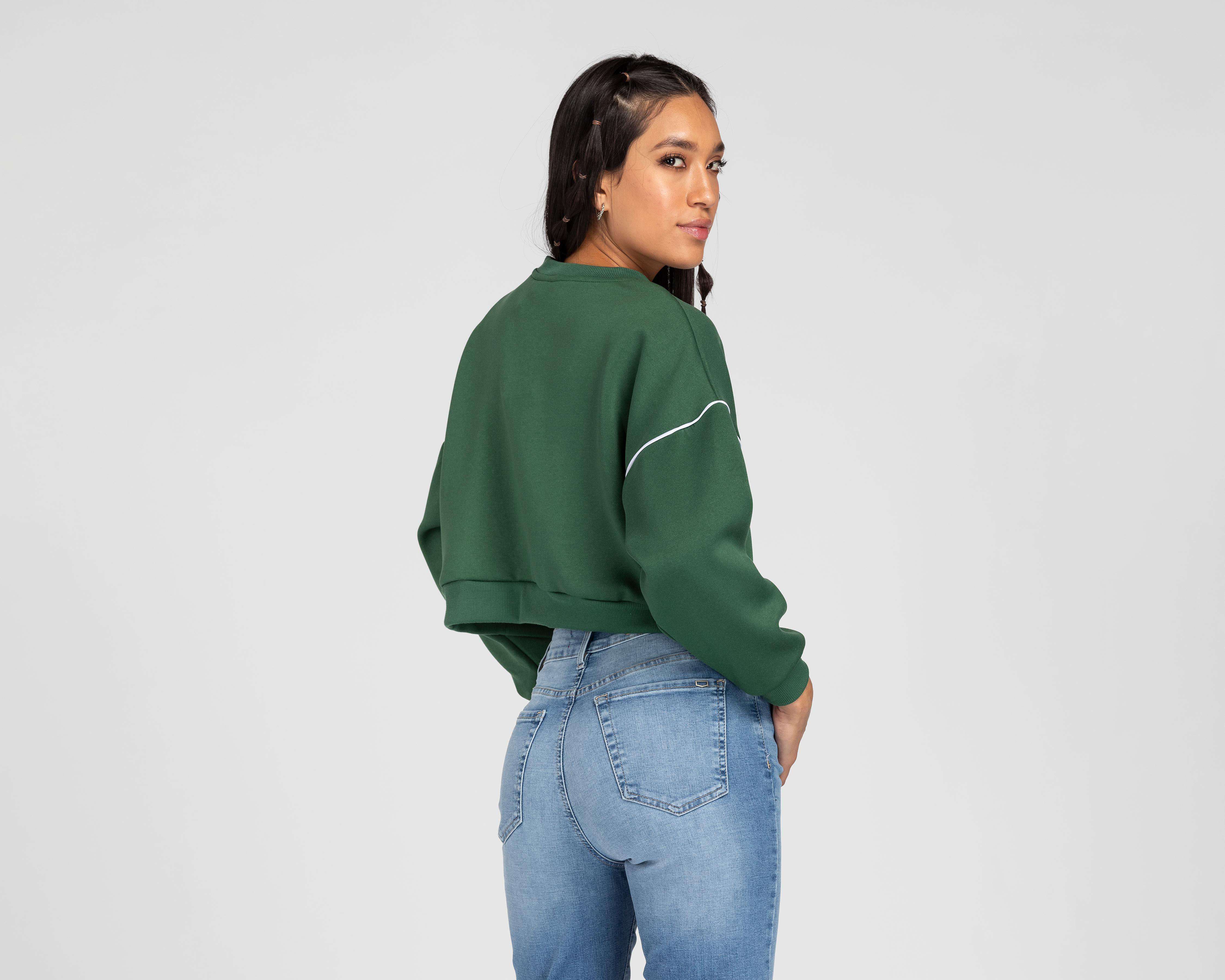 Foto 4 pulgar | Sudadera York Team Polo Club Verde Estampado